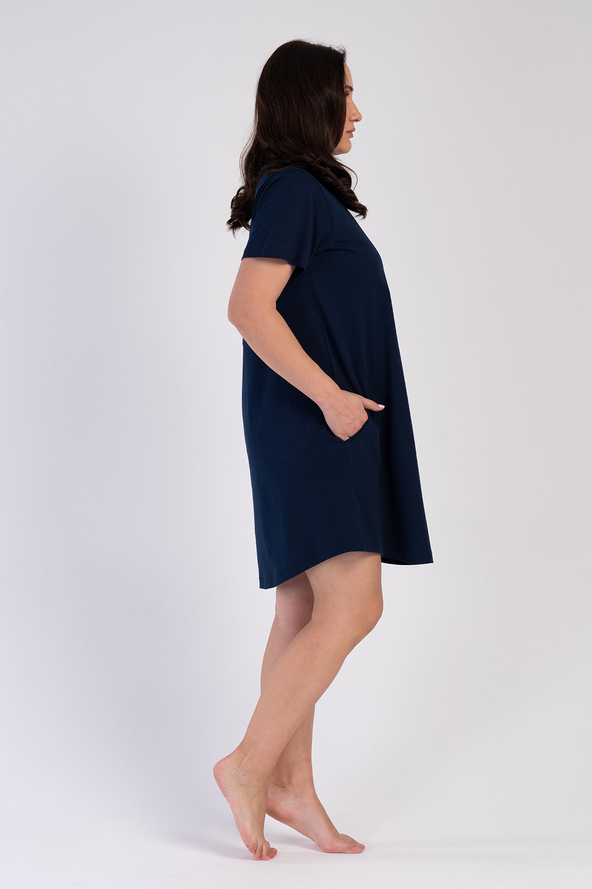 KADIN P.SUPREM XXL O YAKA KISA KOL ETEGI OVAL CEPLI TUNIK