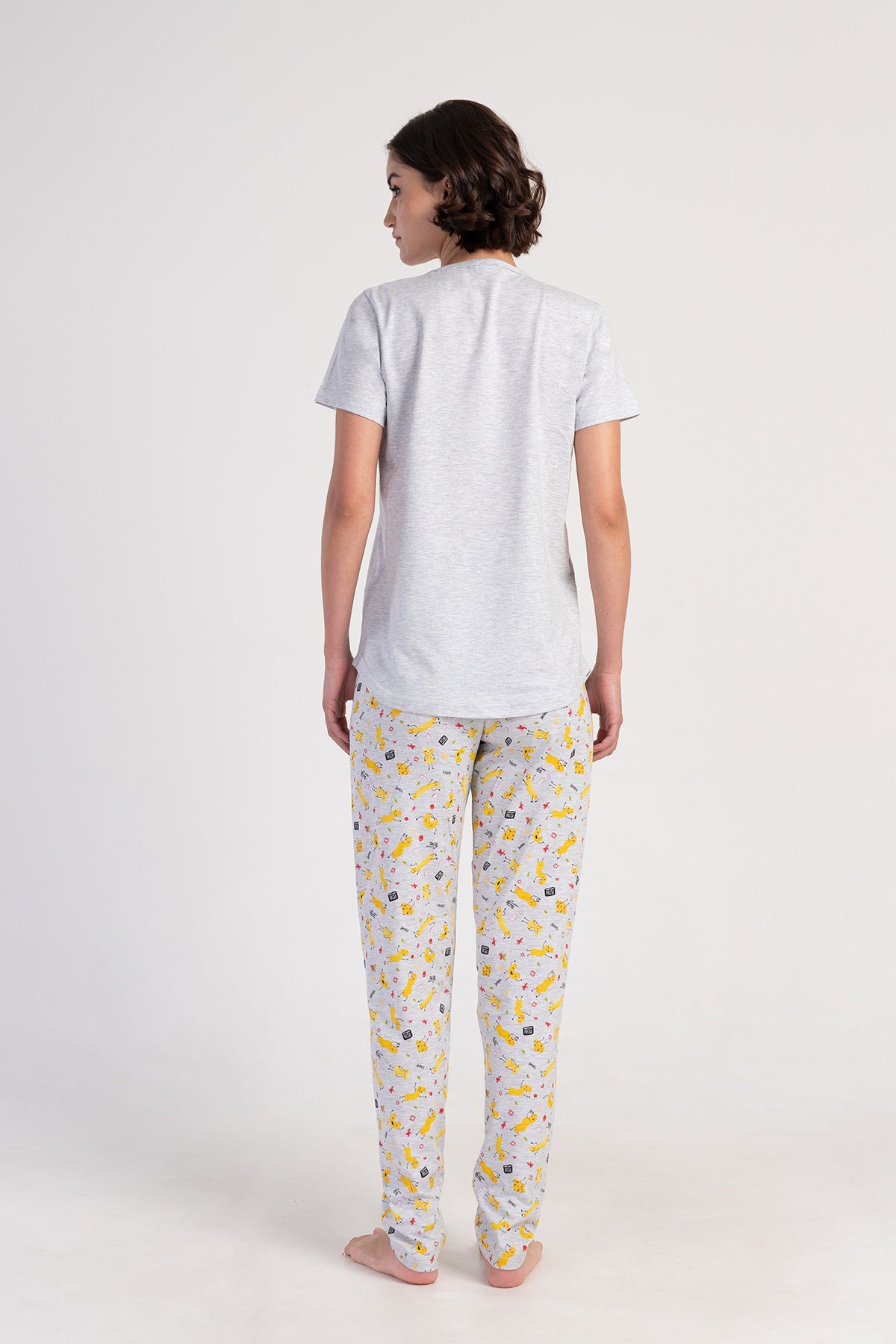 KADIN P.SUPREM O YAKA KISA KOL ETEGI OVAL PIJAMA TAKIM