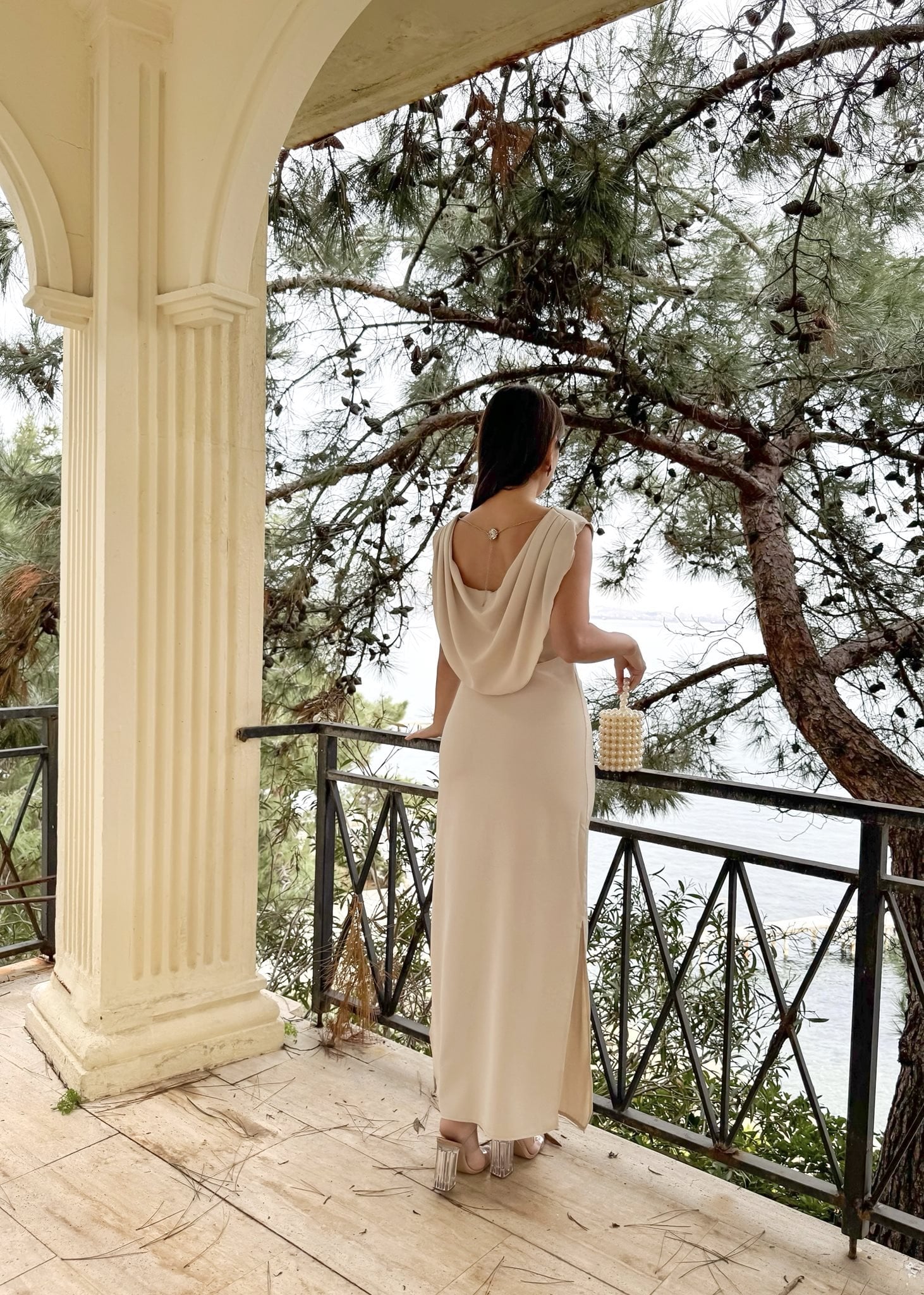 3113 DROPPED SHOULDER DRESS