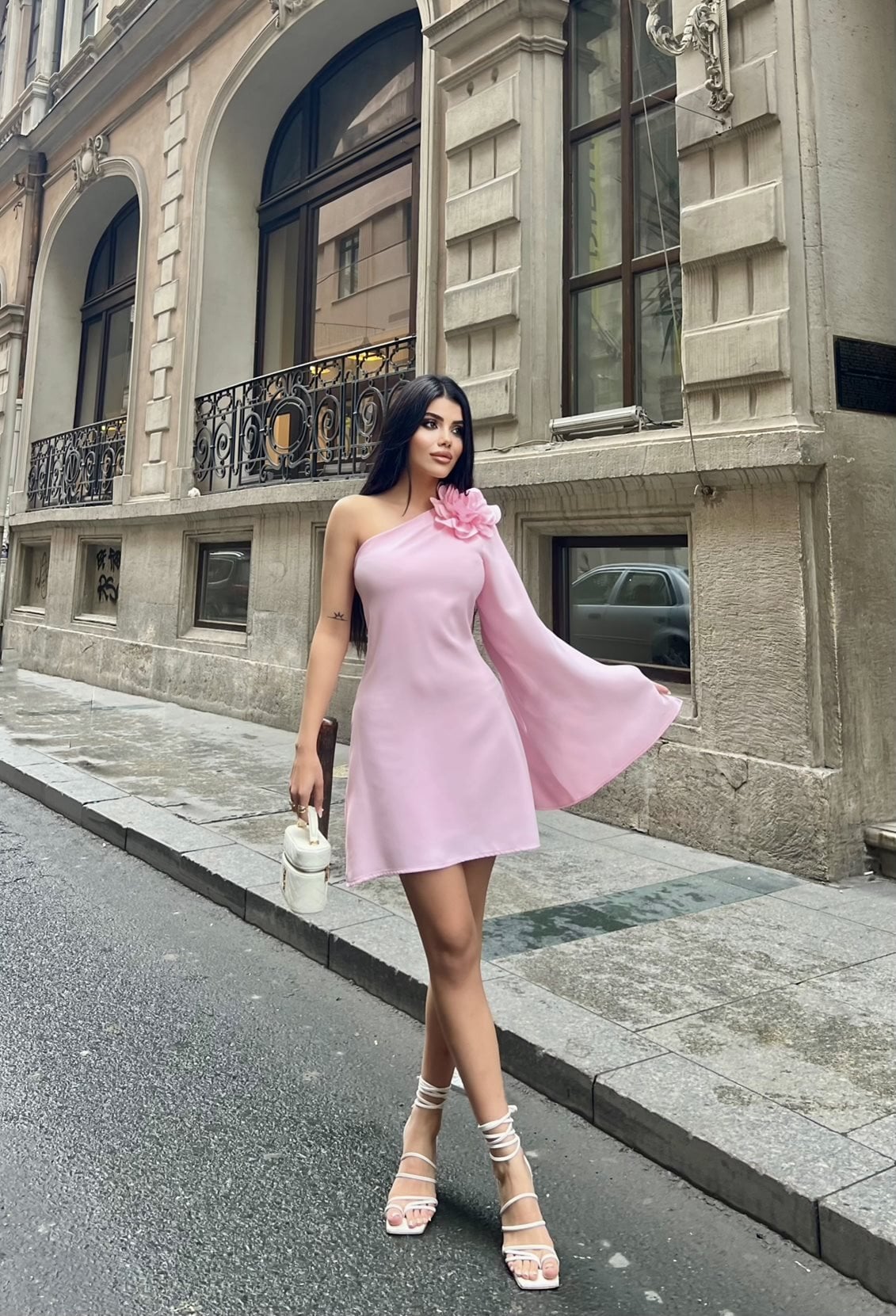 3127 ÇİÇEKLİ ELBİSE