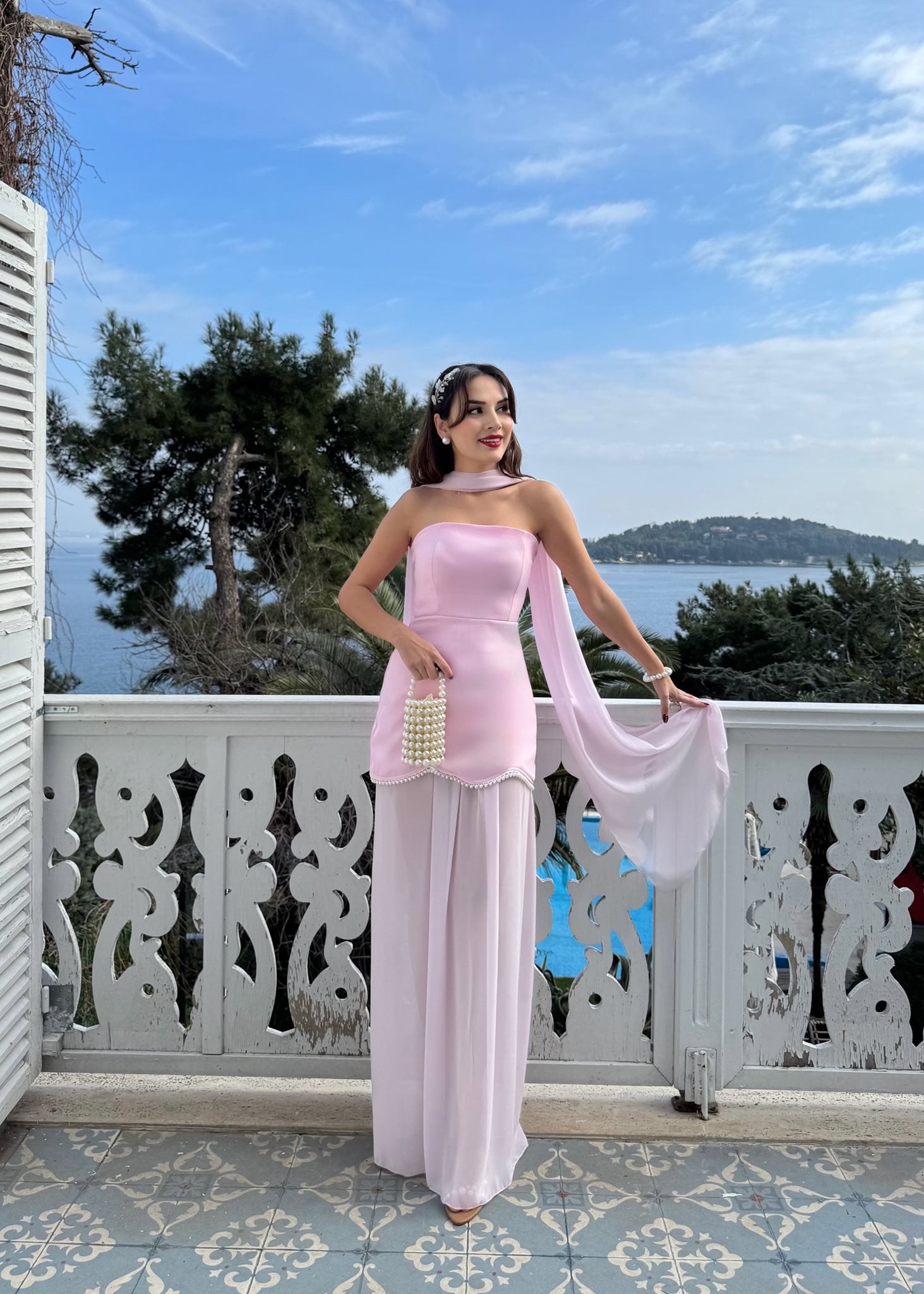 3125 ŞİFON ELBİSE