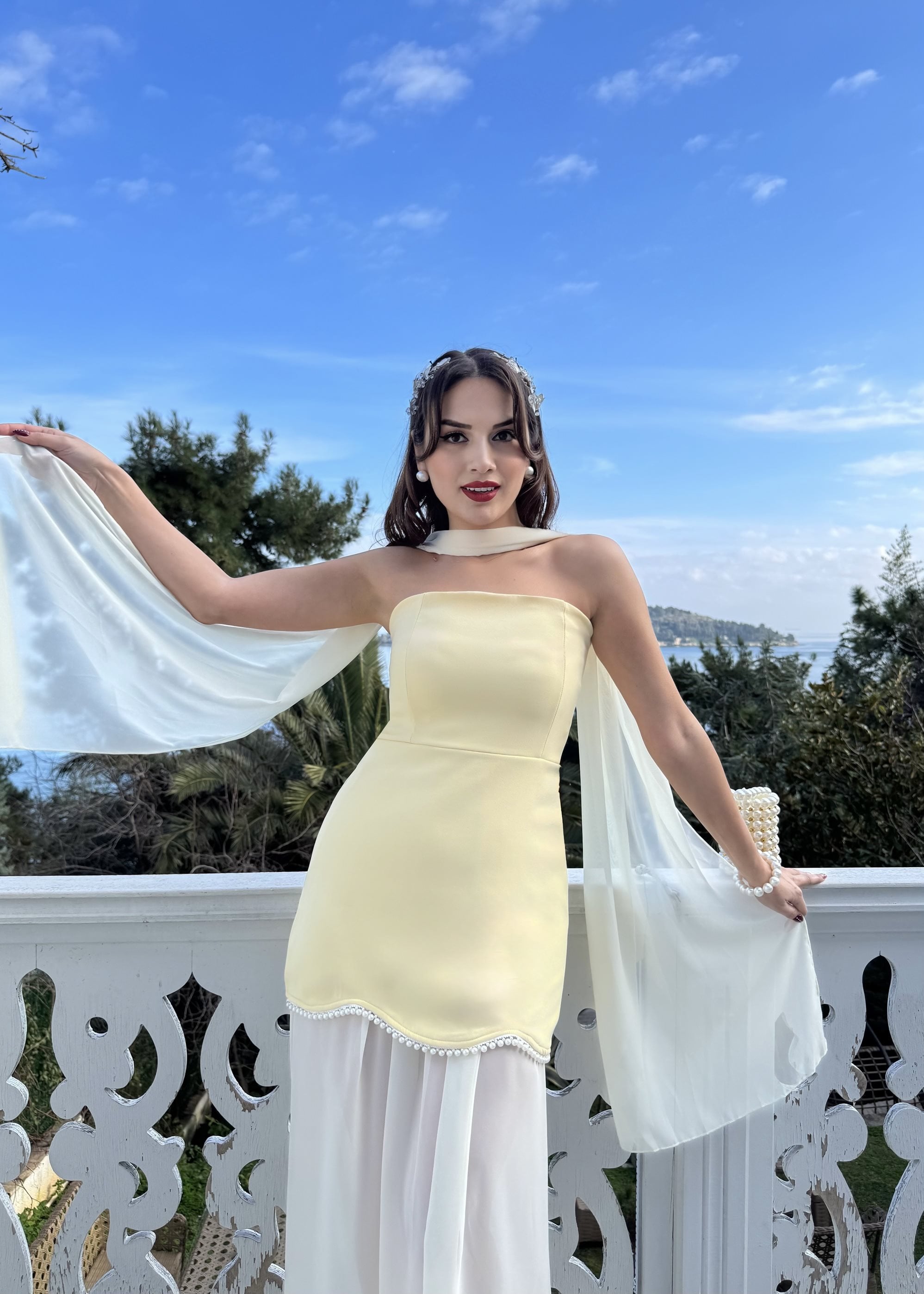3125 ŞİFON ELBİSE