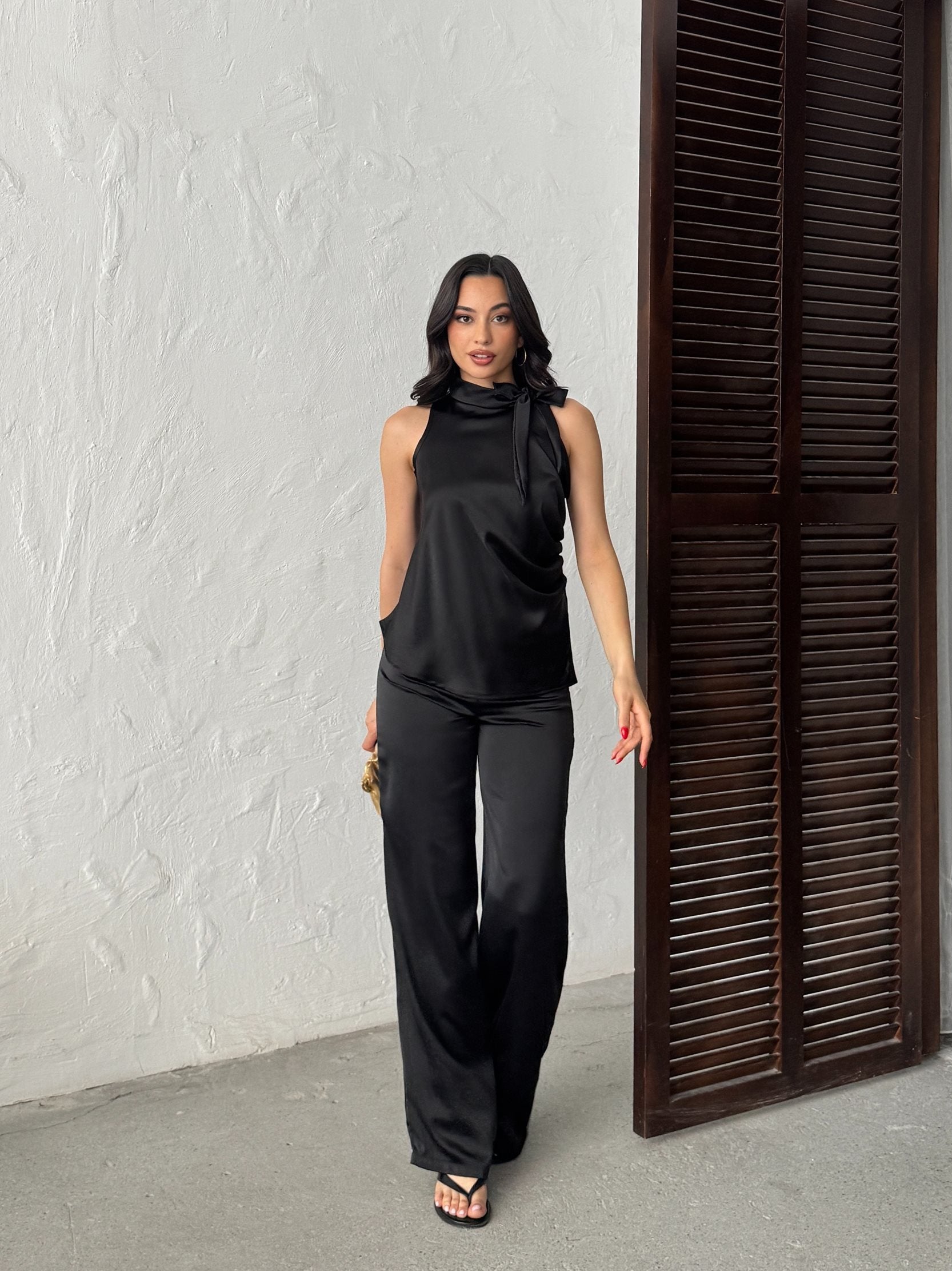 3149 PUNATİYELİ BLUZ SATEN
