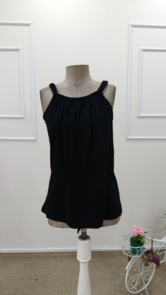 Women's Strappy Ruched Front Viscose Blouse, 31966