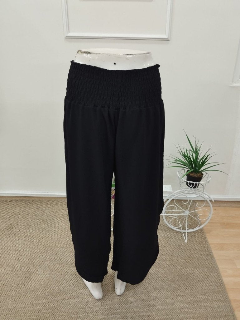 Women's High Waist Side Slit Aerobin Trousers, 32259