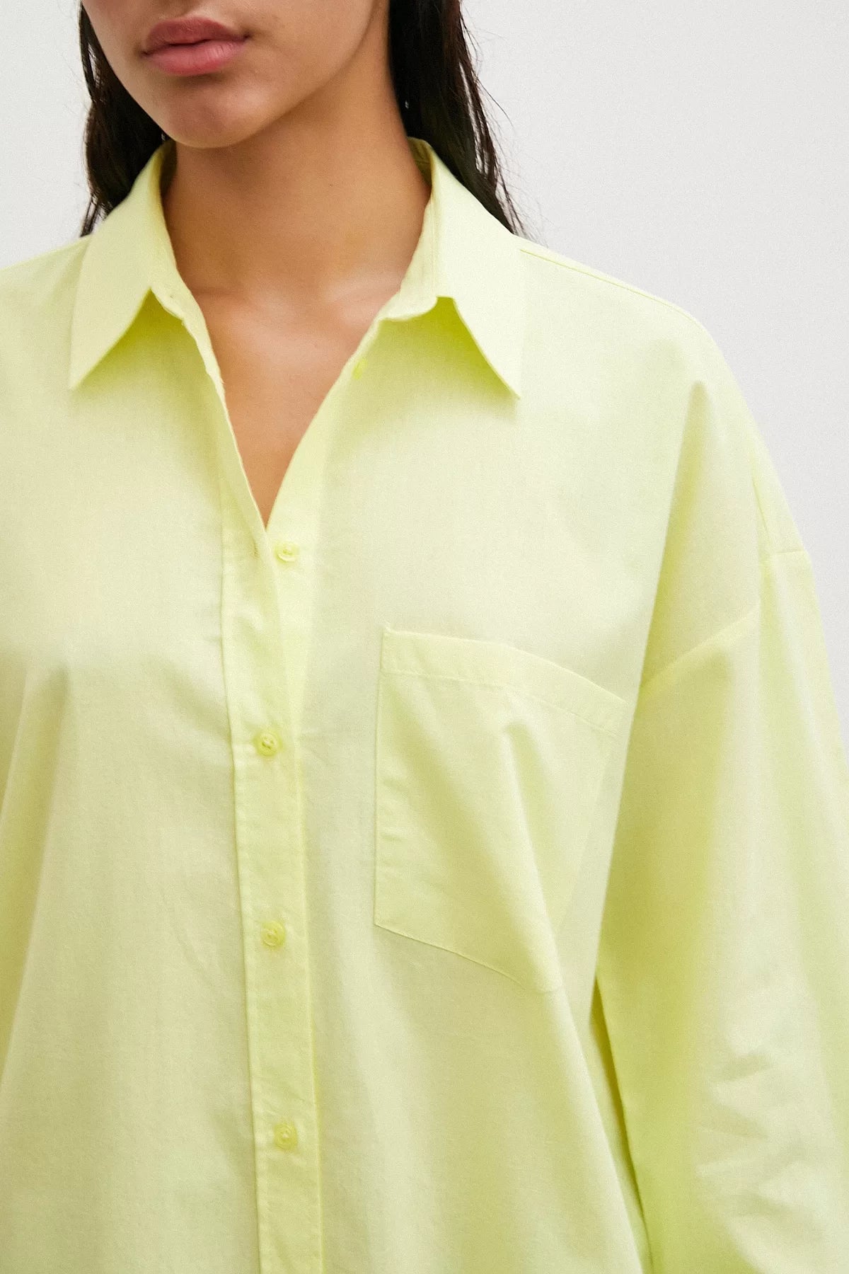 Regular Fit Poplin Gömlek - Sarı