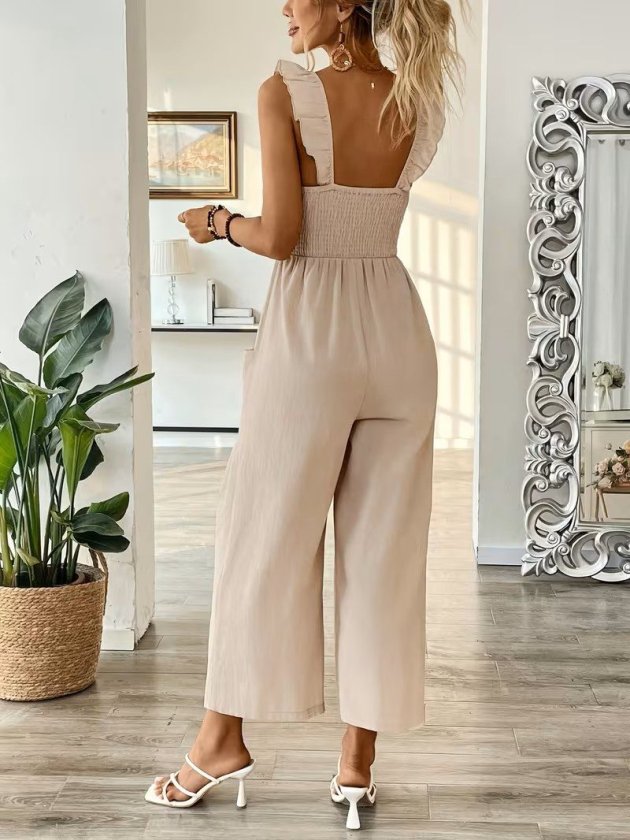 Kadın Askılı Gipe Detaylı Cepli Uzun Tulum, 33149