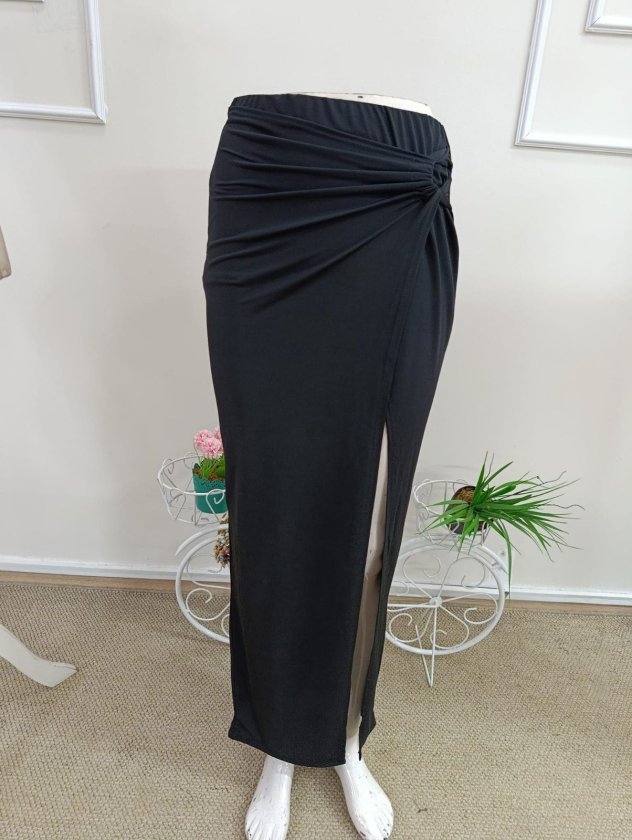 Women's High Five Asymmetrical Cut Detail Long Sandy Skirt, 33323