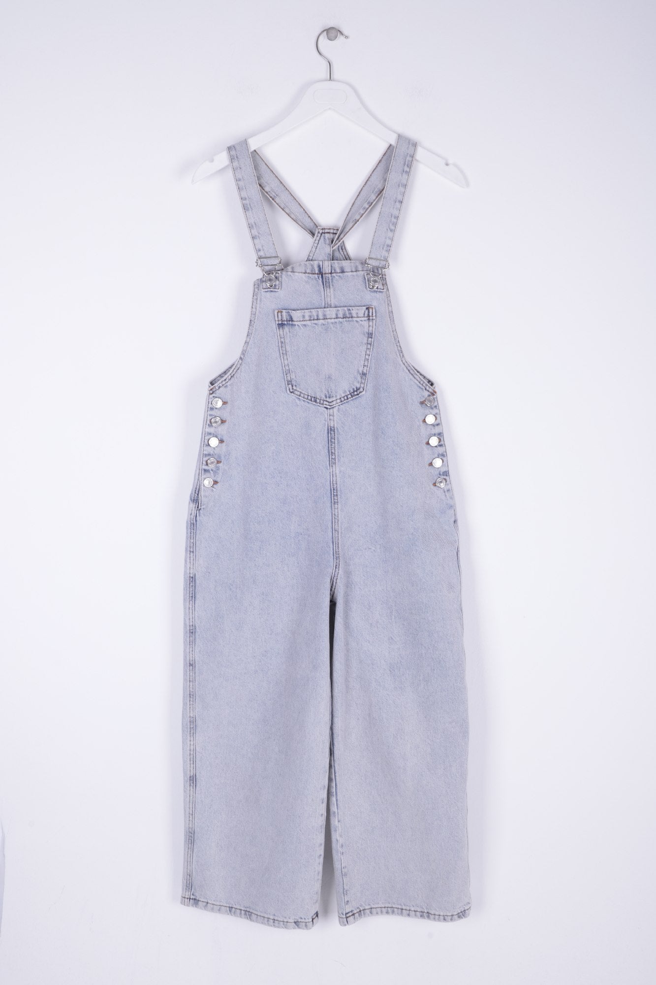 Bahçıvan Kot Salopet - Kar Yıkama Açık Mavi - (S-XL) - 5