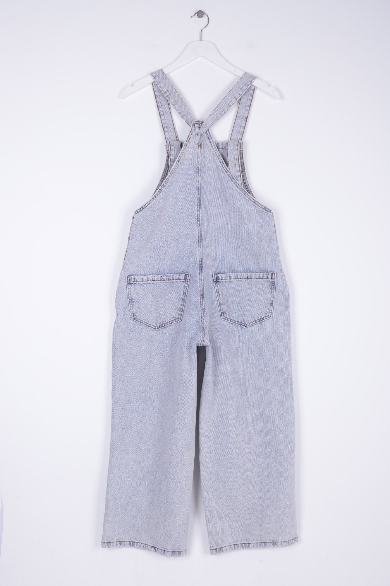 Bahçıvan Kot Salopet - Kar Yıkama Açık Mavi - (S-XL) - 6
