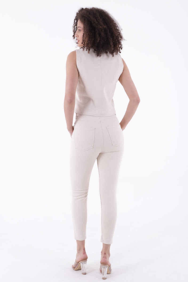 Kısa Boy Skinny Kot Pantolon 810 - Naturel - (28-33) - 3