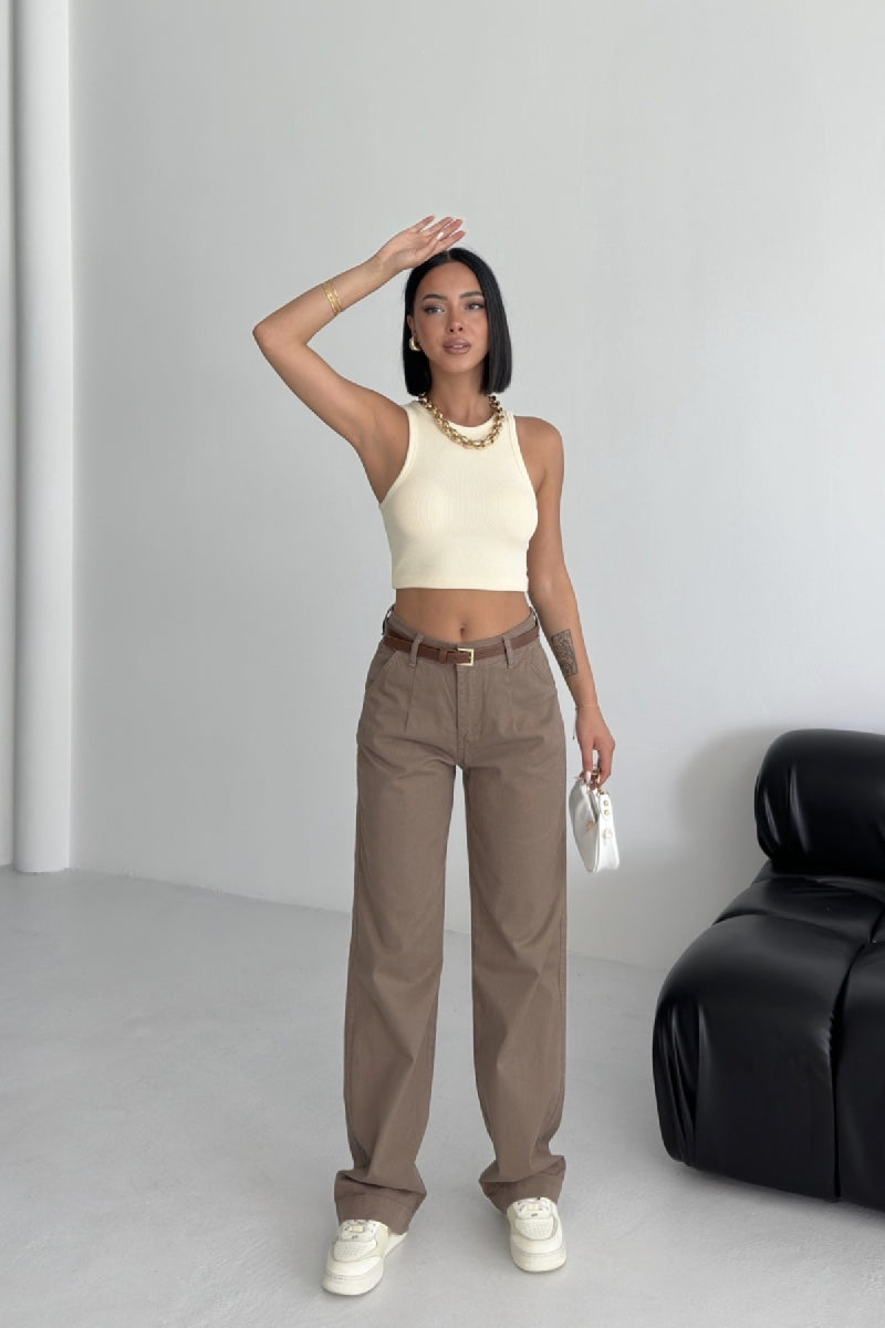 Pensli Kot Pantolon 7069 - Toprak - (27-32) - 3