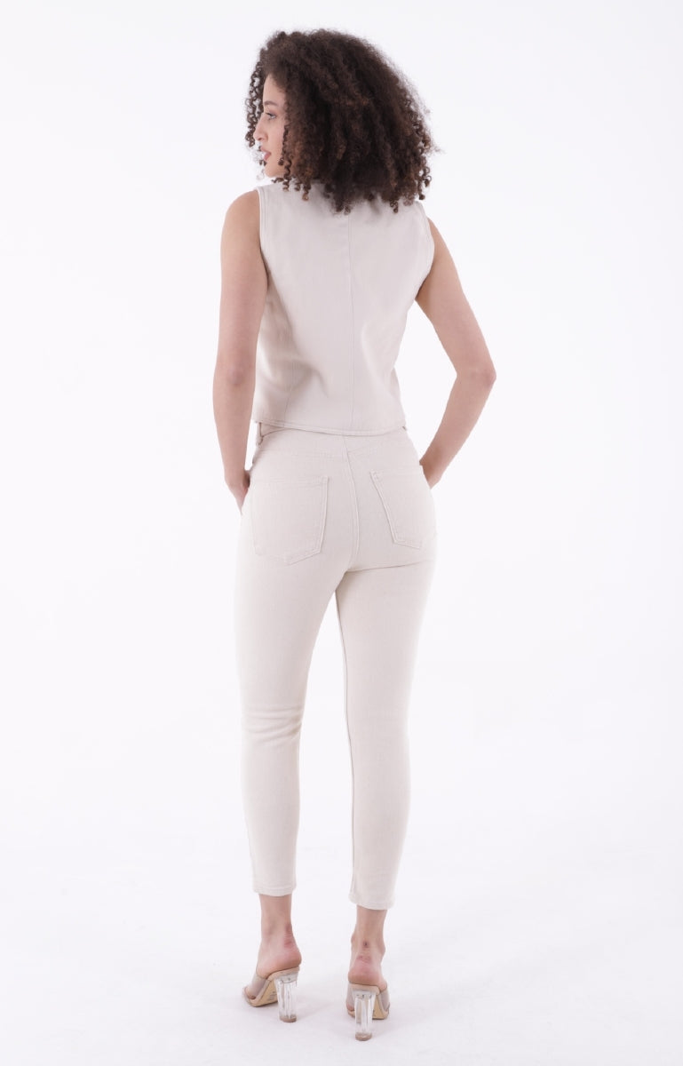 Kısa Boy Skinny Kot Pantolon 810 - Naturel - (26-31) - 3