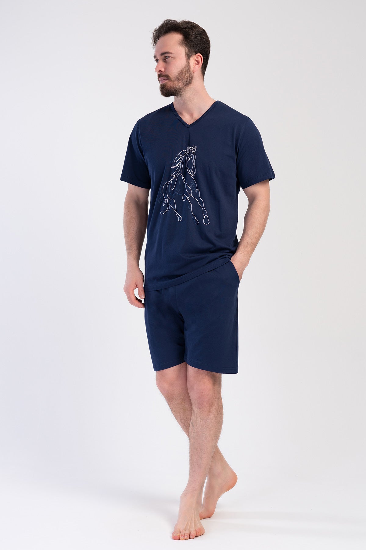 CEPLI ERKEK P.SUPREM XXL V YAKA KISA KOL SORT TAKIM