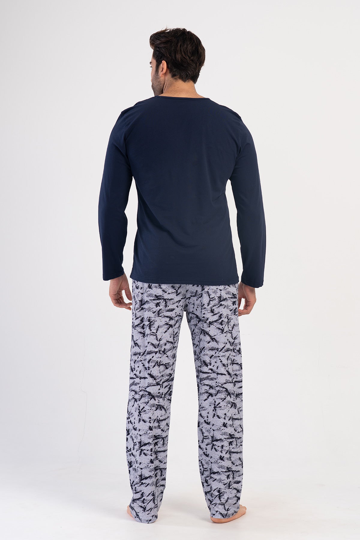 CEPLI ERKEK P.SUPREM O YAKA UZUN KOL PIJAMA TAKIM