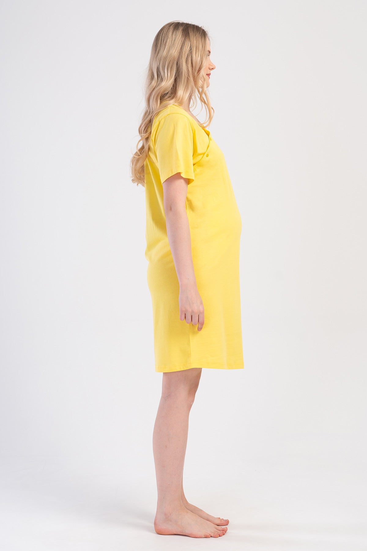 KADIN P.SUPREM CIFT PATLI KISA KOL HAMILE TUNIK