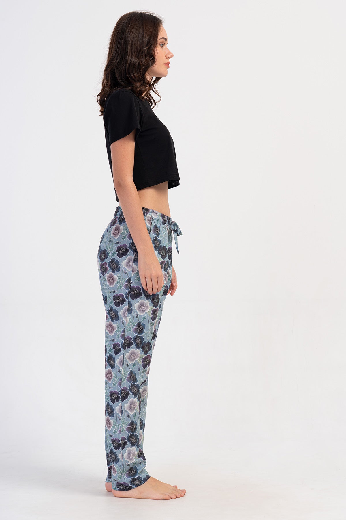 KADIN P.SUPREM XXL CEPLI TEK ALT PIJAMA - GRI