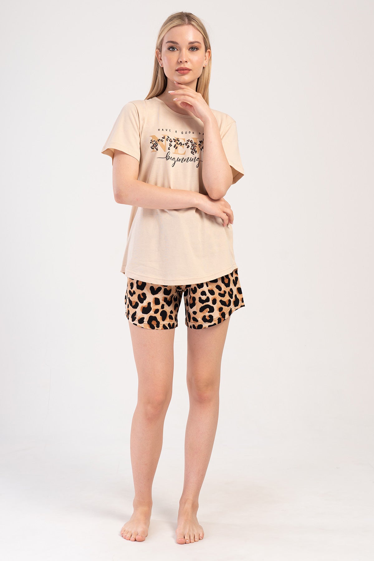 KADIN P.SUPREM XXL O YAKA KISA KOL ETEGI OVAL SORT TAKIM