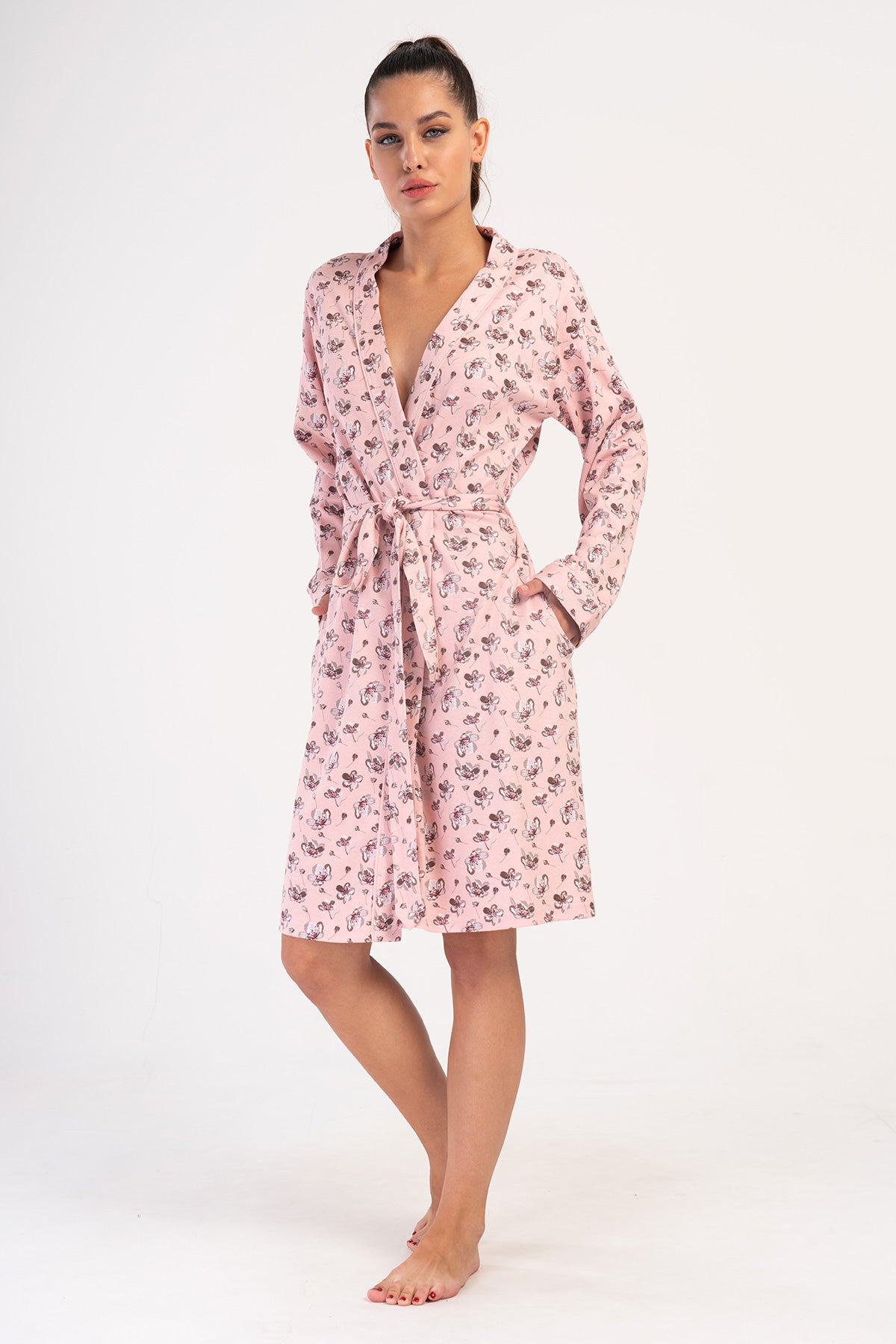 KADIN INTERLOK UZUN KOL CEPLI SABAHLIK