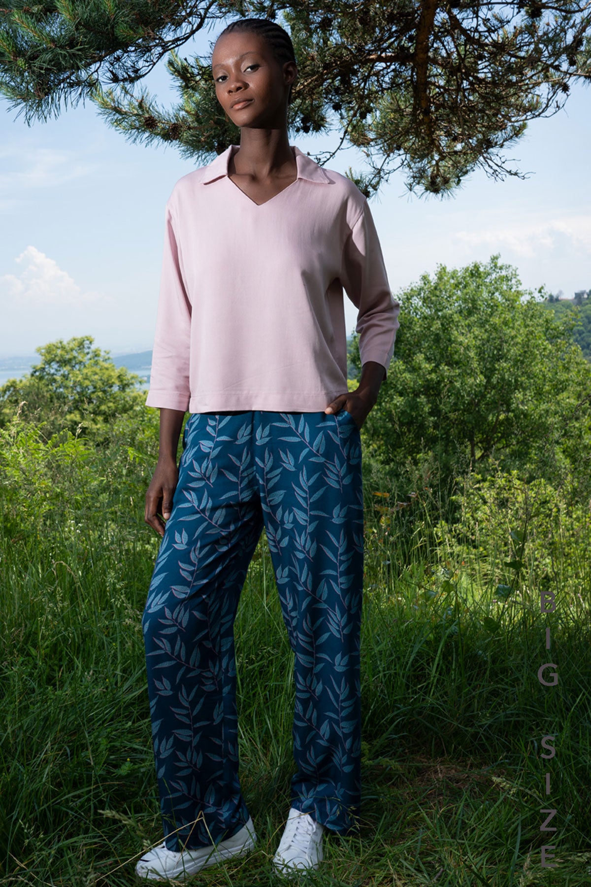 KADIN VISCON XXL GOMLEK V YAKA 7/8KOL CEPLI PANTOLON TAKIM