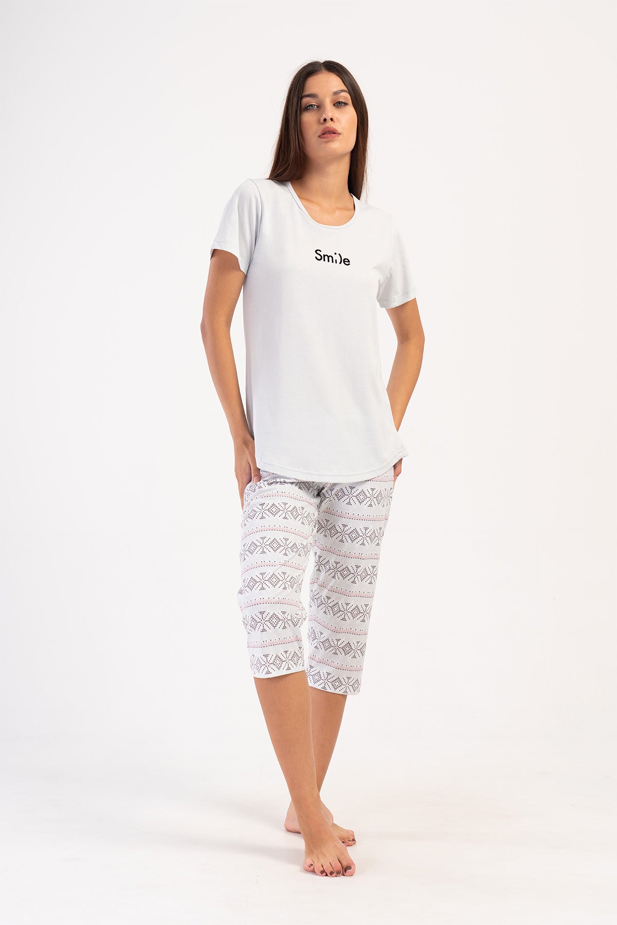 KADIN P.SUPREM O YAKA KISA KOL ETEGI OVAL KAPRI TAKIM