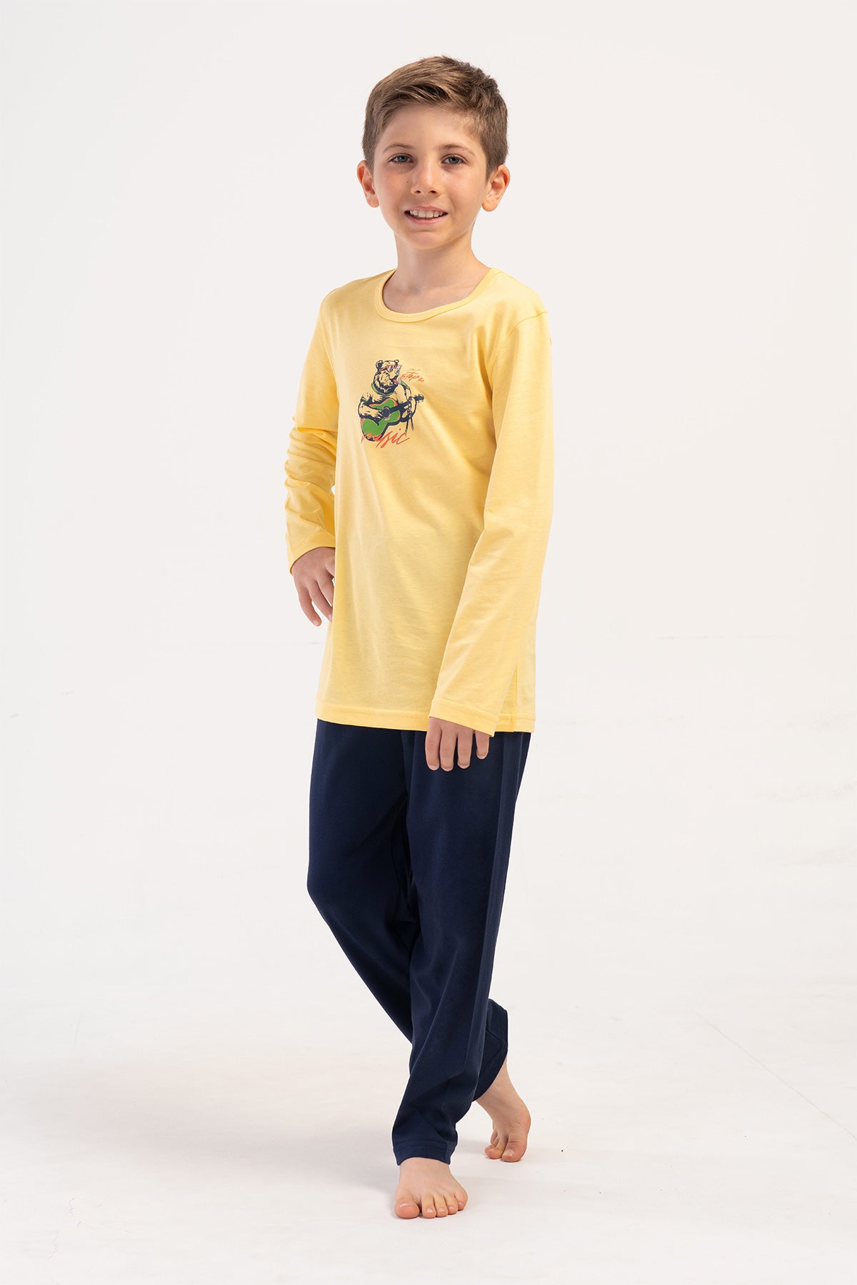 ERKEK COCUK P.SUPREM O YAKA UZUN KOL PIJAMA TAKIM(9/10-15/16)