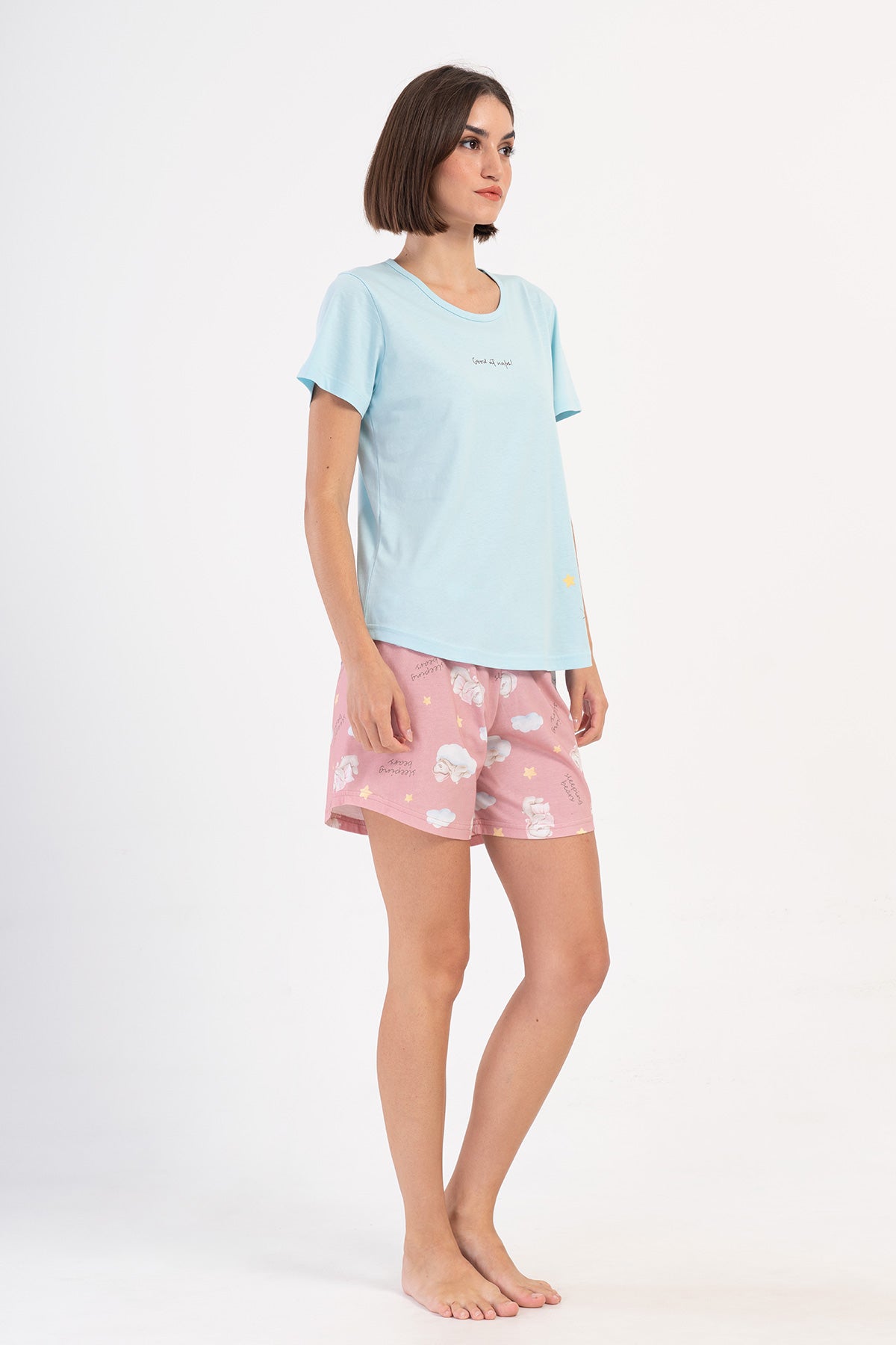 KADIN P.SUPREM O YAKA KISA KOL ETEGI OVAL SORT TAKIM