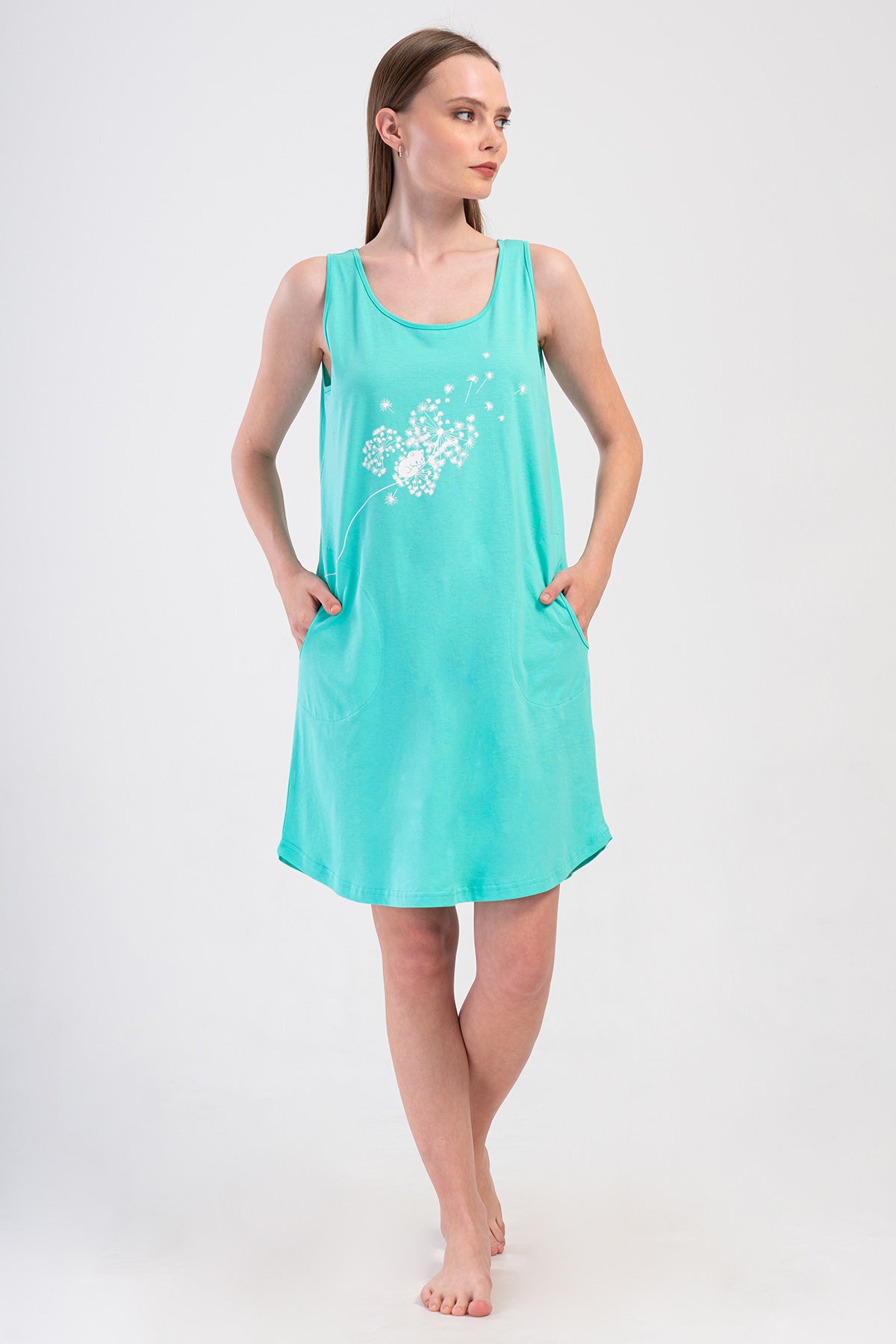 KADIN P.SUPREM GENIS ASKILI ETEGI OVAL CEPLI TUNIK