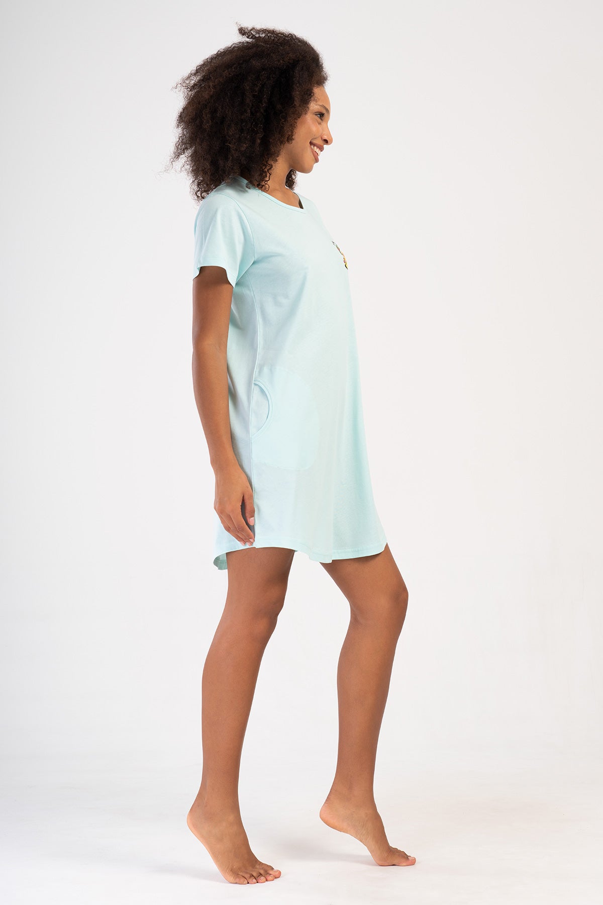 KADIN P.SUPREM O YAKA KISA KOL ETEGI OVAL CEPLI TUNIK