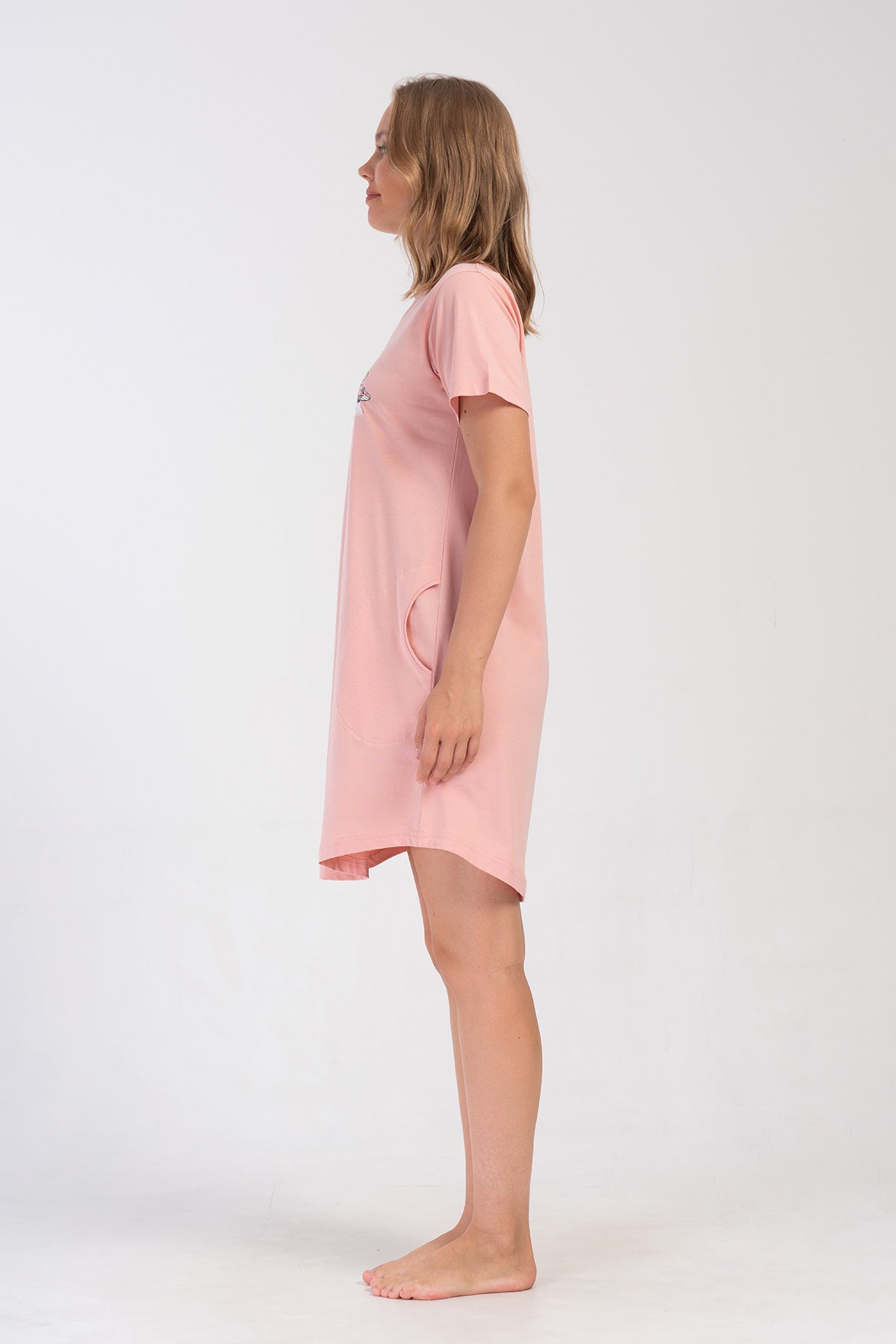 KADIN P.SUPREM O YAKA KISA KOL ETEGI OVAL CEPLI TUNIK