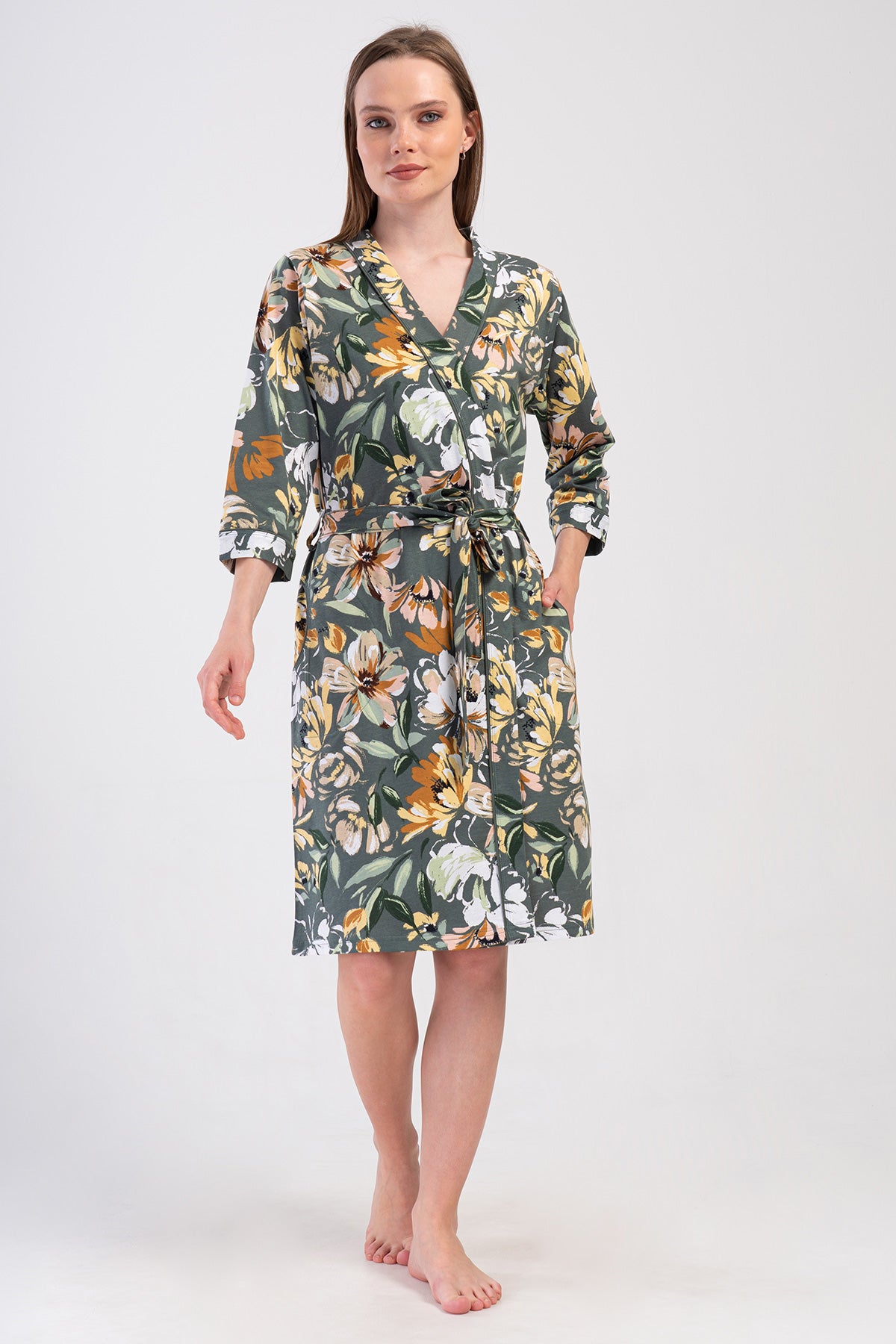 KADIN P.SUPREM 3/4KOL CEPLI SABAHLIK