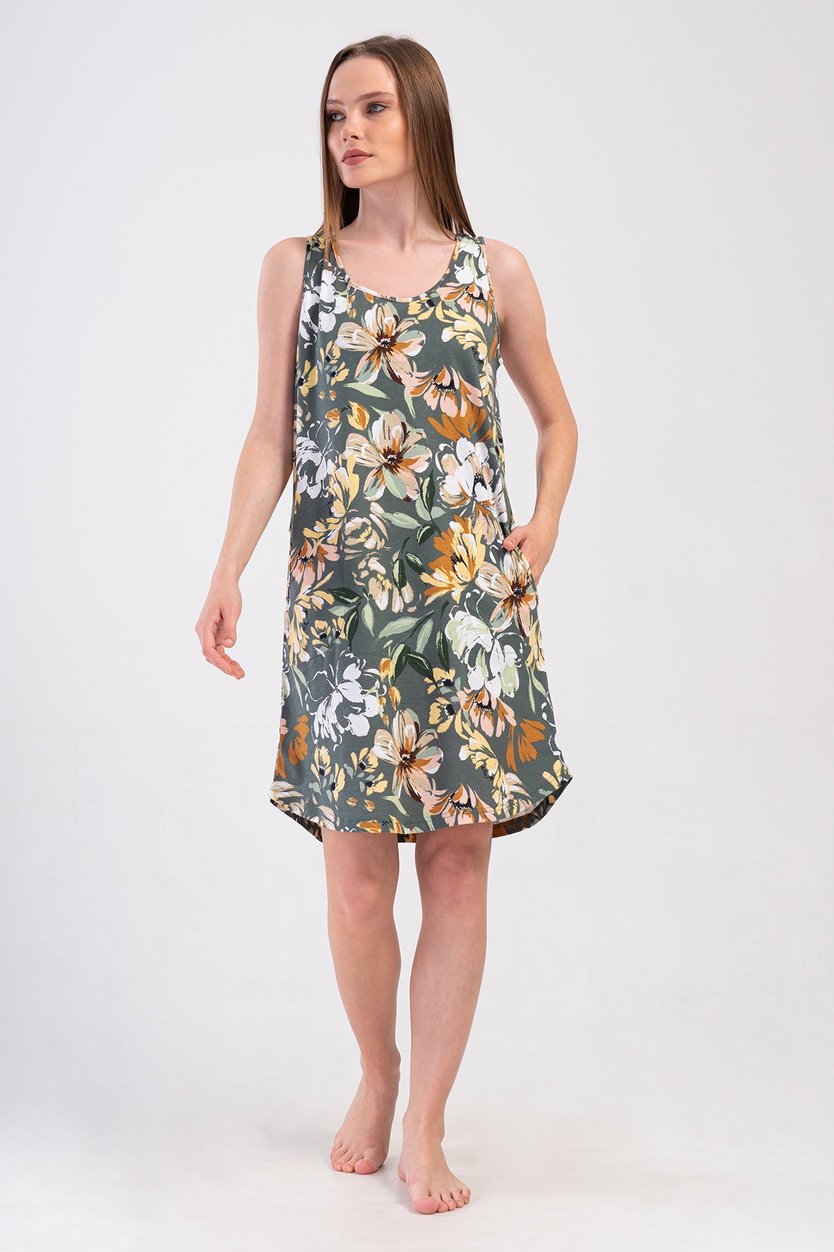 KADIN P.SUPREM GENIS ASKILI ETEGI OVAL CEPLI TUNIK