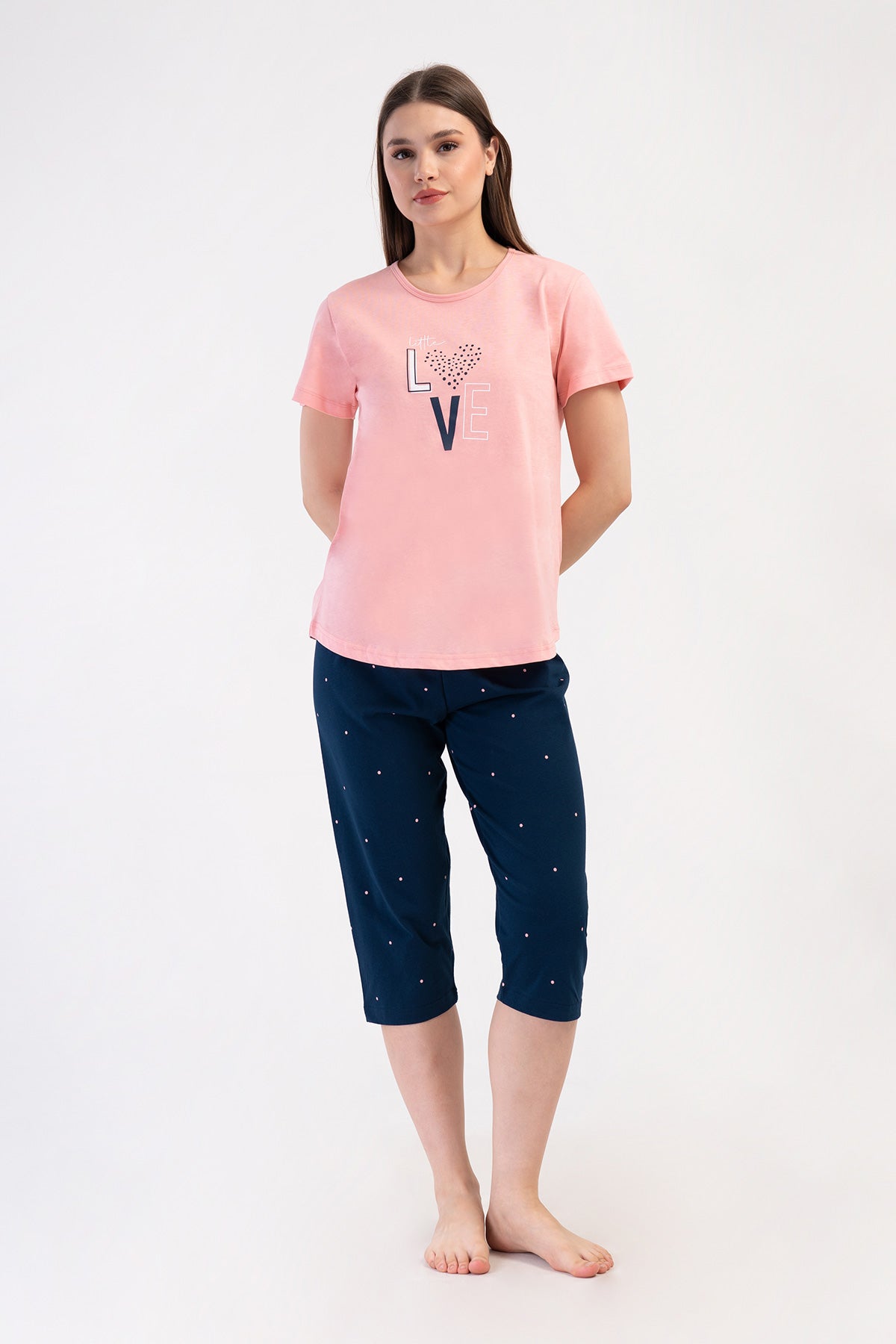 KADIN P.SUPREM XXL BATTAL O YAKA KISA KOL ETEGI OVAL KAPRI TAKIM - PINK