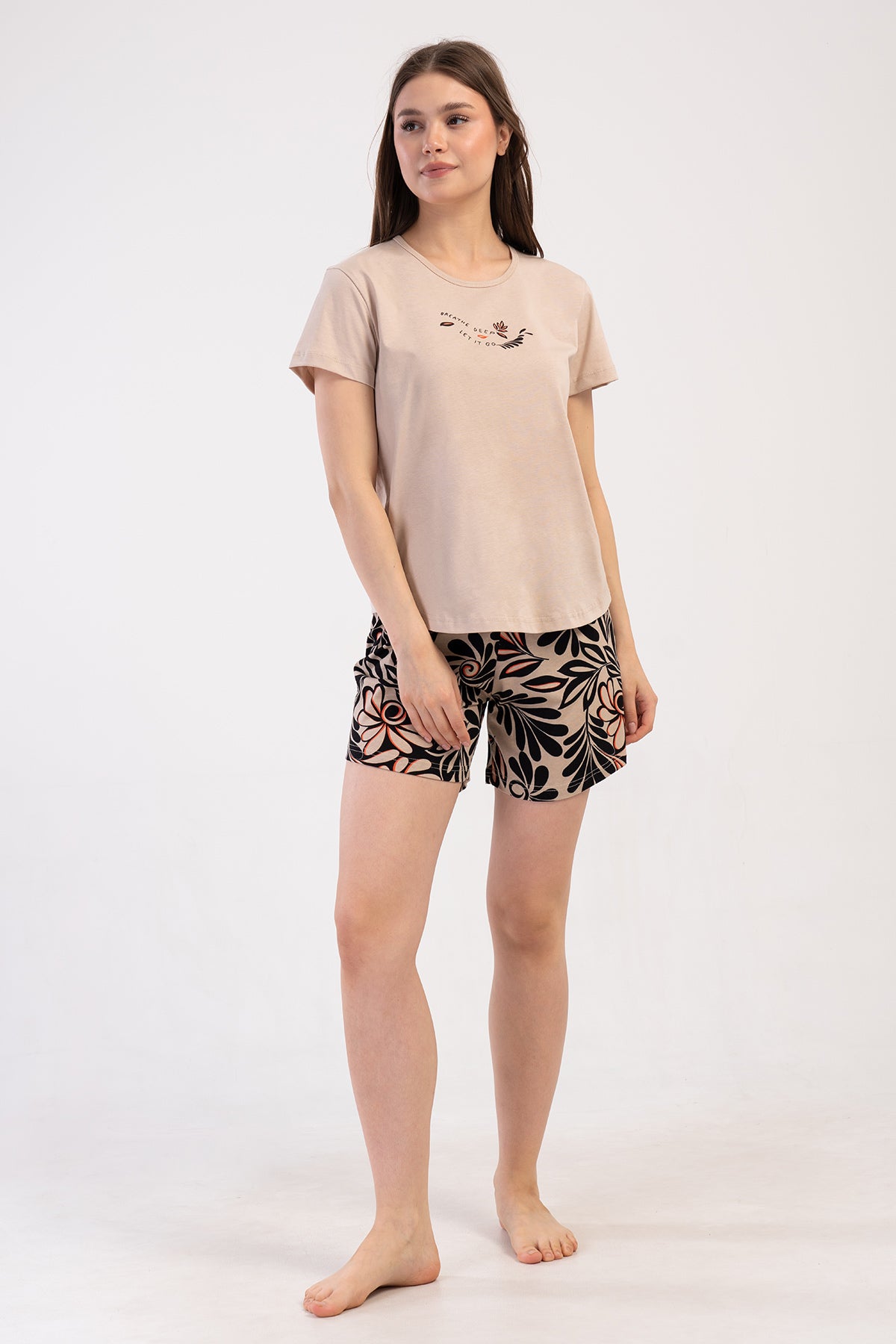 KADIN P.SUPREM O YAKA KISA KOL ETEGI OVAL SORT TAKIM