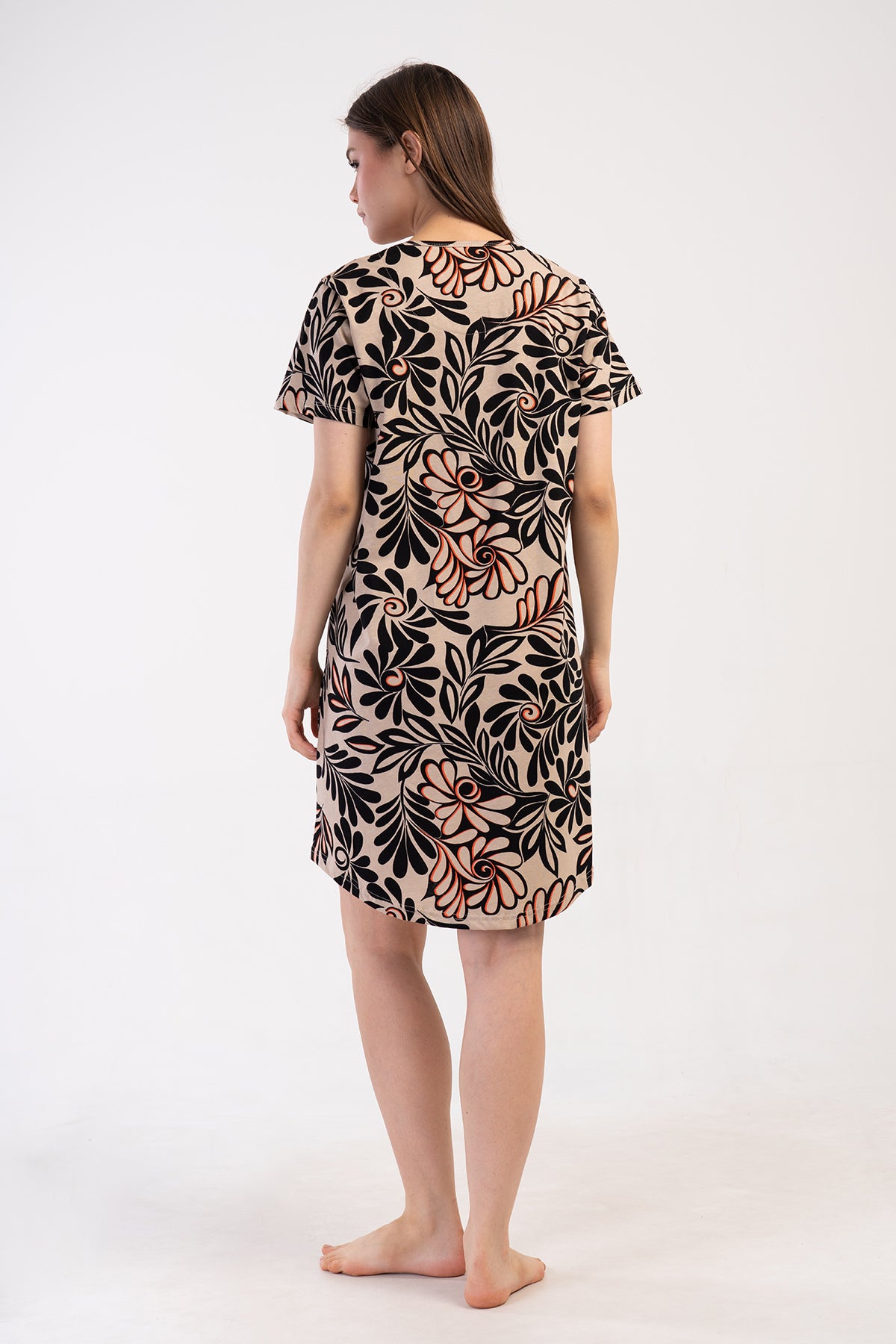 KADIN P.SUPREM BATTAL XXL O YAKA KISA KOL ETEGI OVAL CEPLI TUNIK