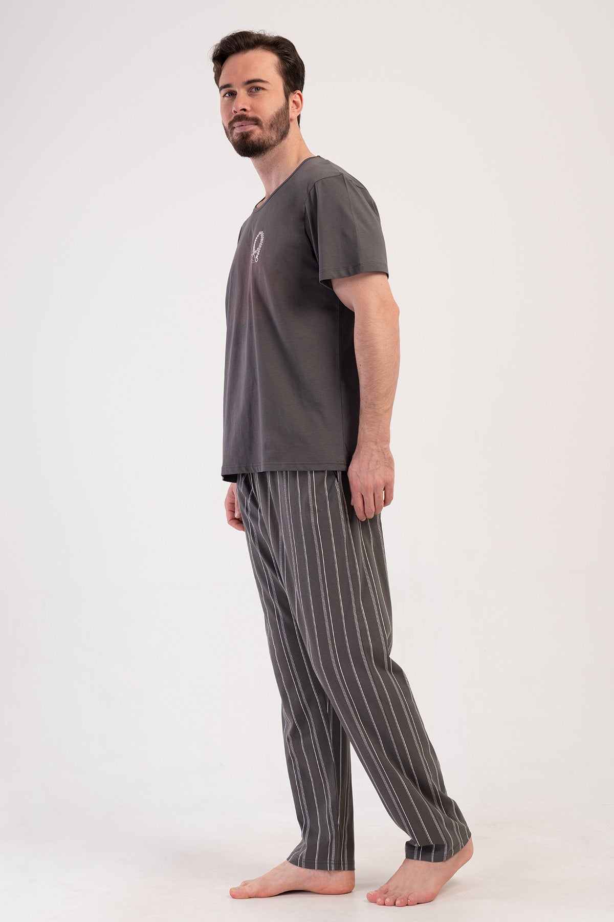 CEPLI ERKEK P.SUPREM O YAKA KISA KOL PIJAMA TAKIM