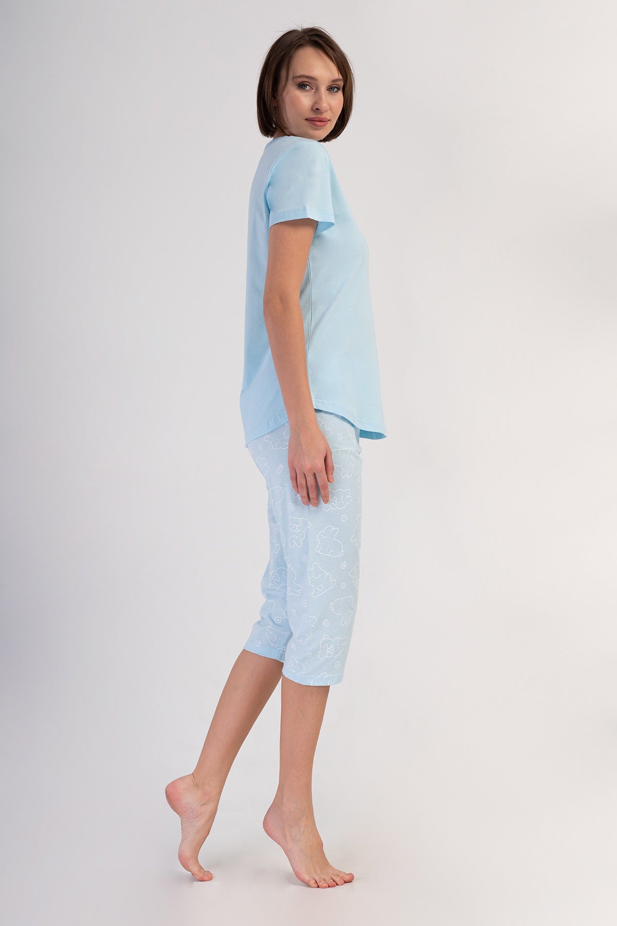 KADIN P.SUPREM O YAKA KISA KOL ETEGI OVAL KAPRI TAKIM