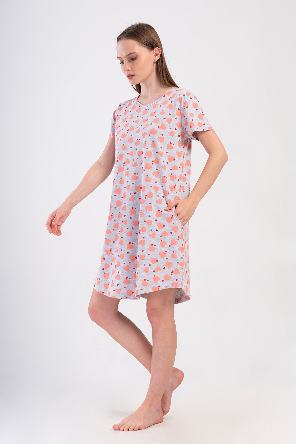 KADIN P.SUPREM O YAKA KISA KOL ETEGI OVAL CEPLI TUNIK