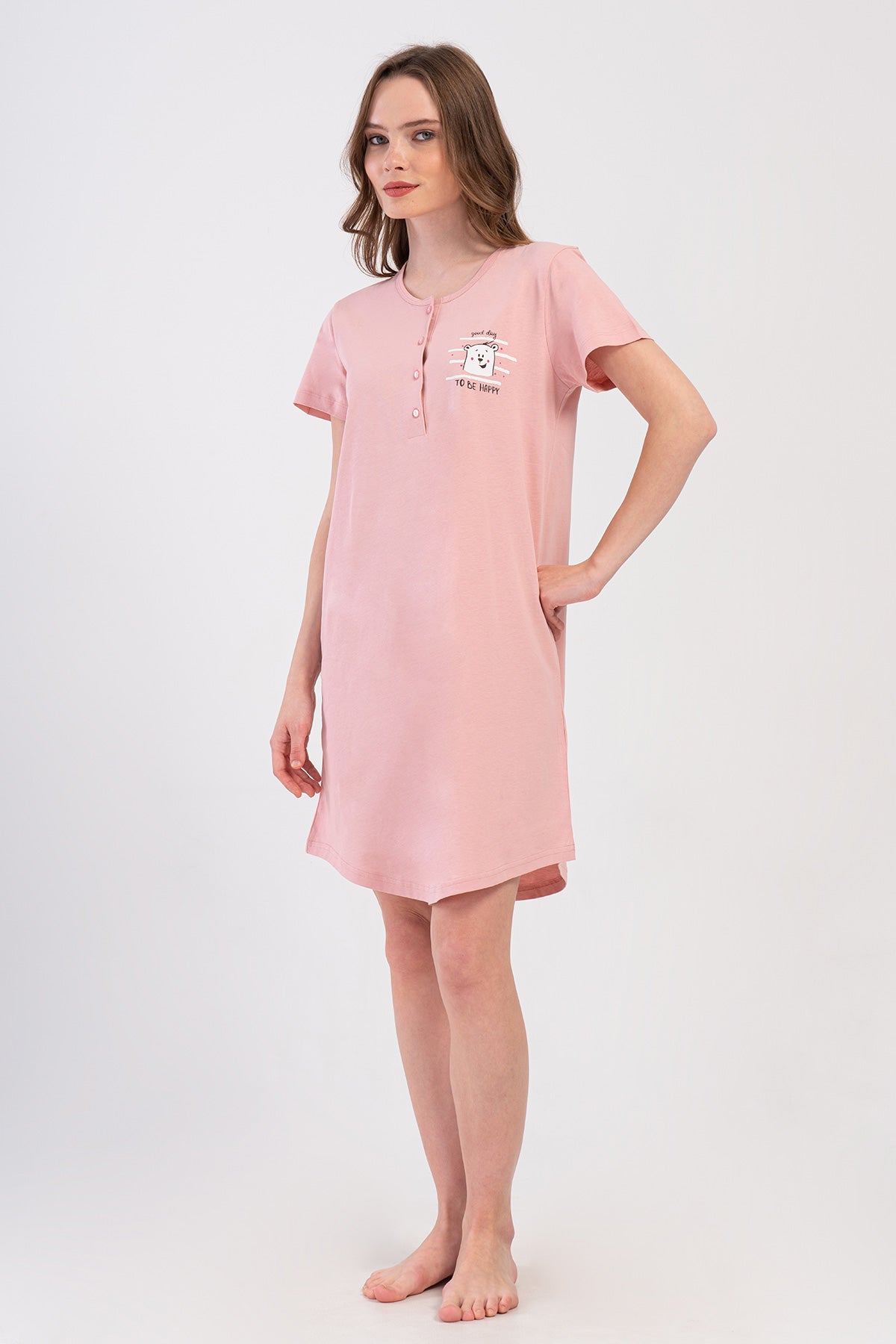 KADIN P.SUPREM PATLI KISA KOL ETEGI OVAL TUNIK