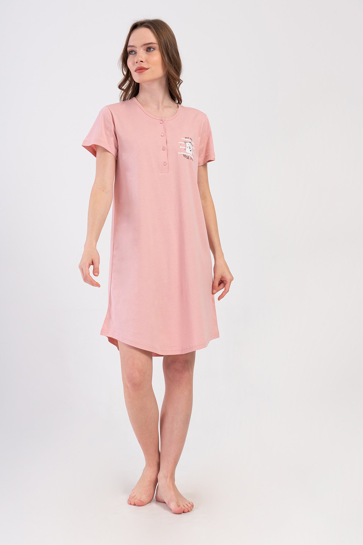 KADIN P.SUPREM PATLI KISA KOL ETEGI OVAL TUNIK