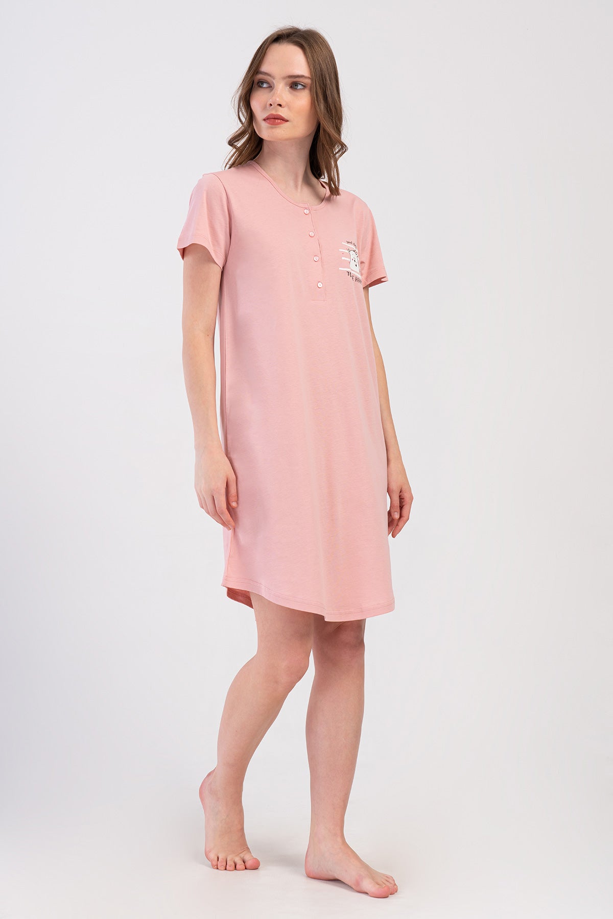 KADIN P.SUPREM PATLI KISA KOL ETEGI OVAL TUNIK