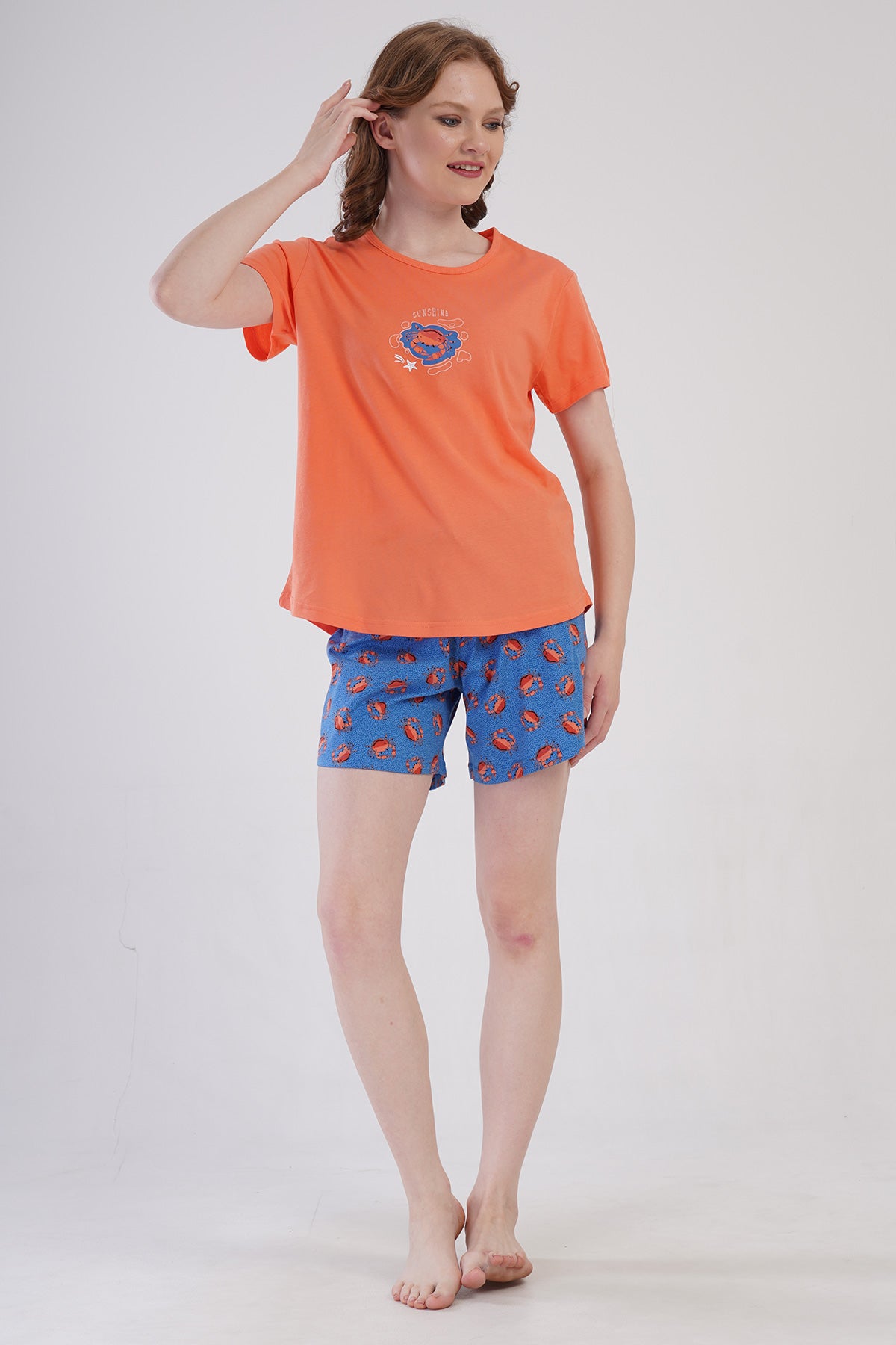 KADIN P.SUPREM O YAKA KISA KOL ETEGI OVAL SORT TAKIM