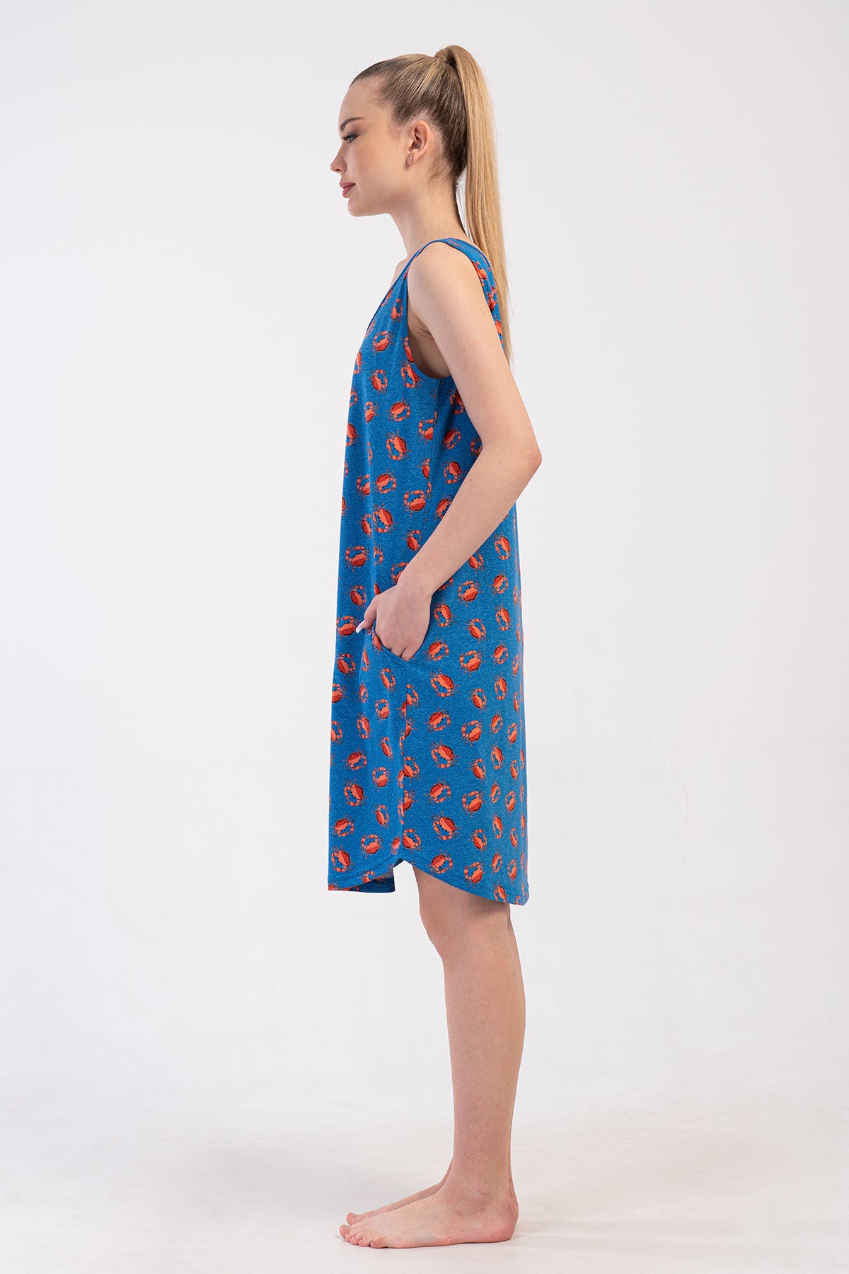 KADIN P.SUPREM GENIS ASKILI ETEGI OVAL CEPLI TUNIK