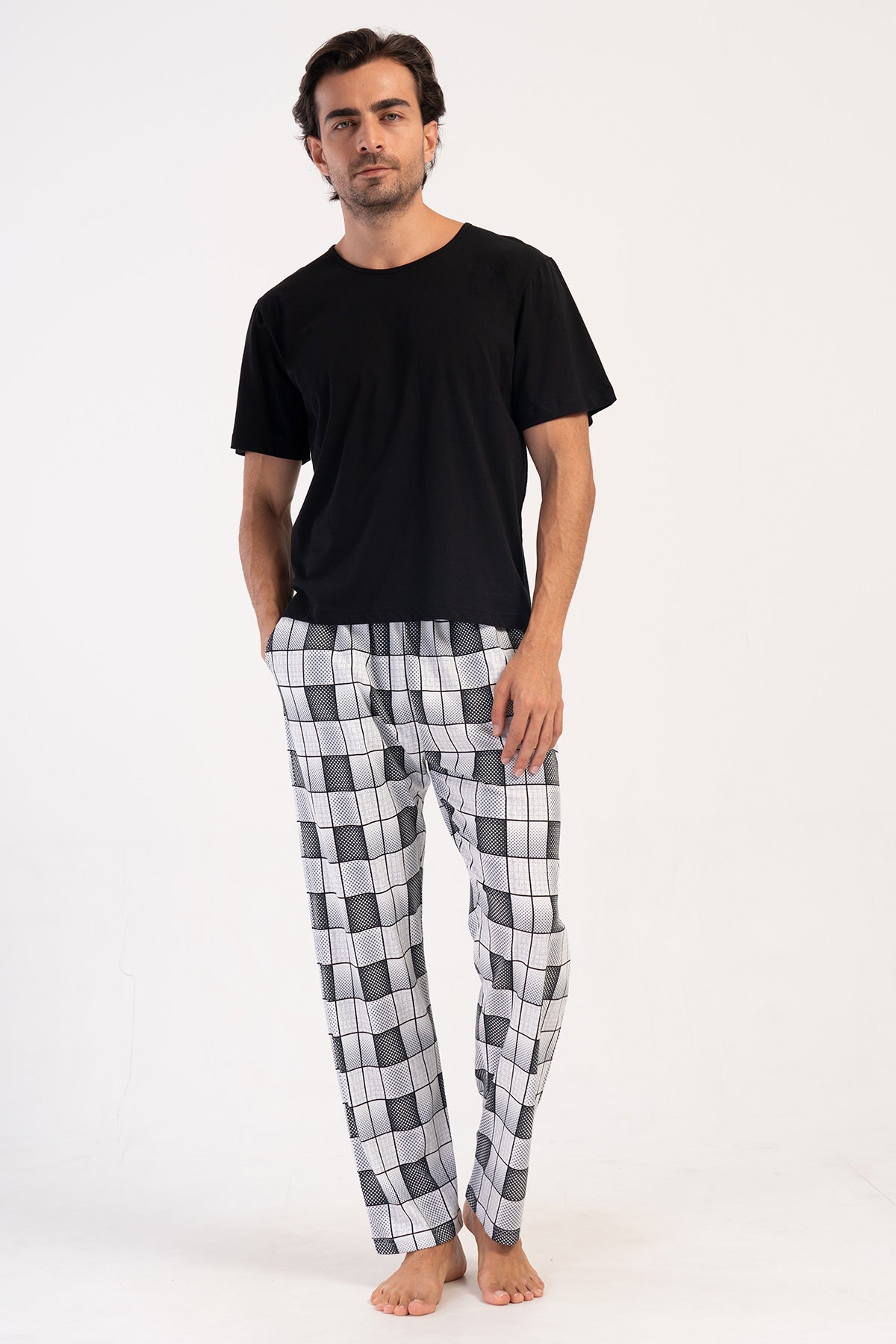 CEPLI ERKEK P.SUPREM TEK ALT PIJAMA - GRI