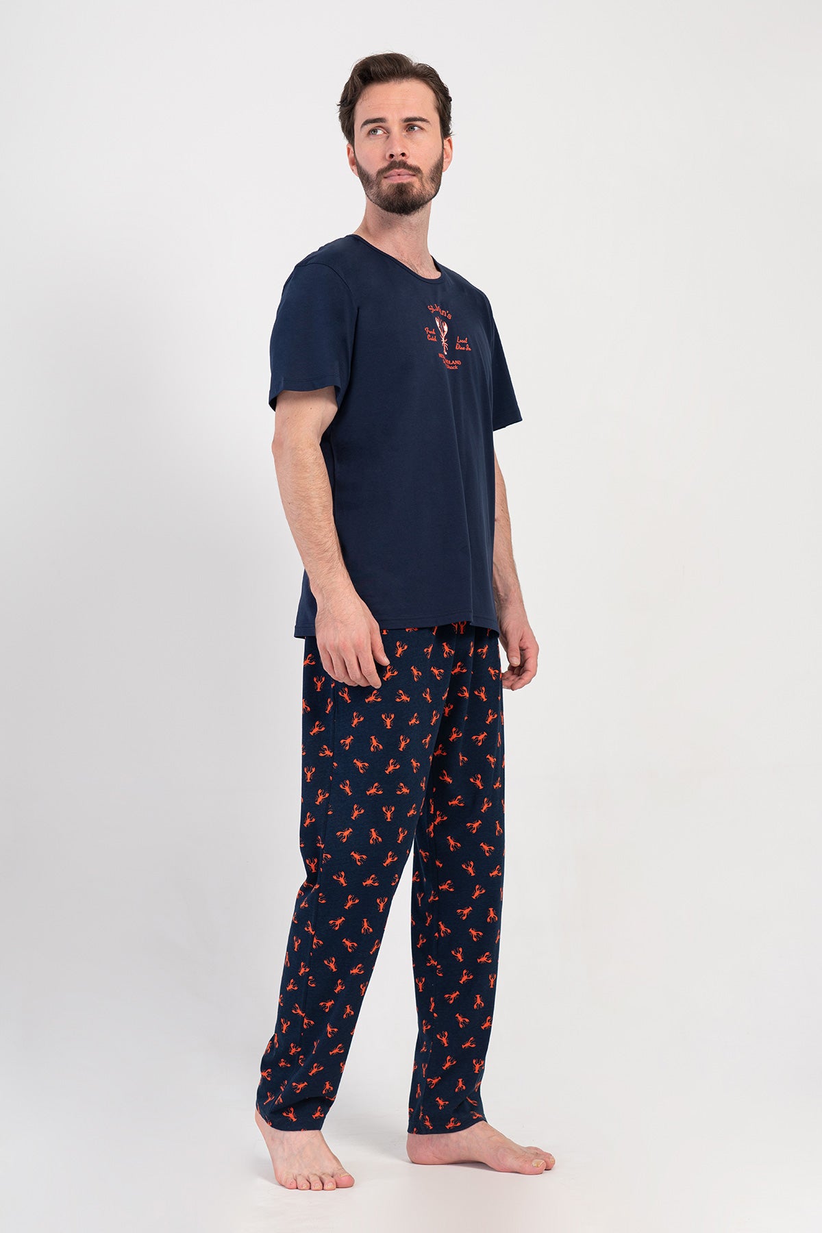 CEPLI ERKEK P.SUPREM O YAKA KISA KOL PIJAMA TAKIM