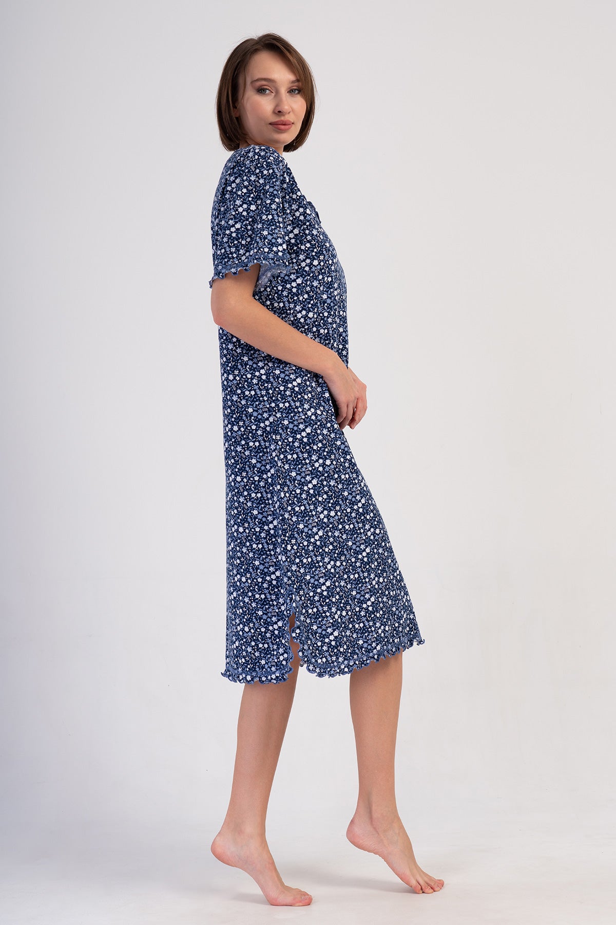 KADIN P.SUPREM XXL V YAKA BIBILALI KISA KOL BABANNE GECELIK