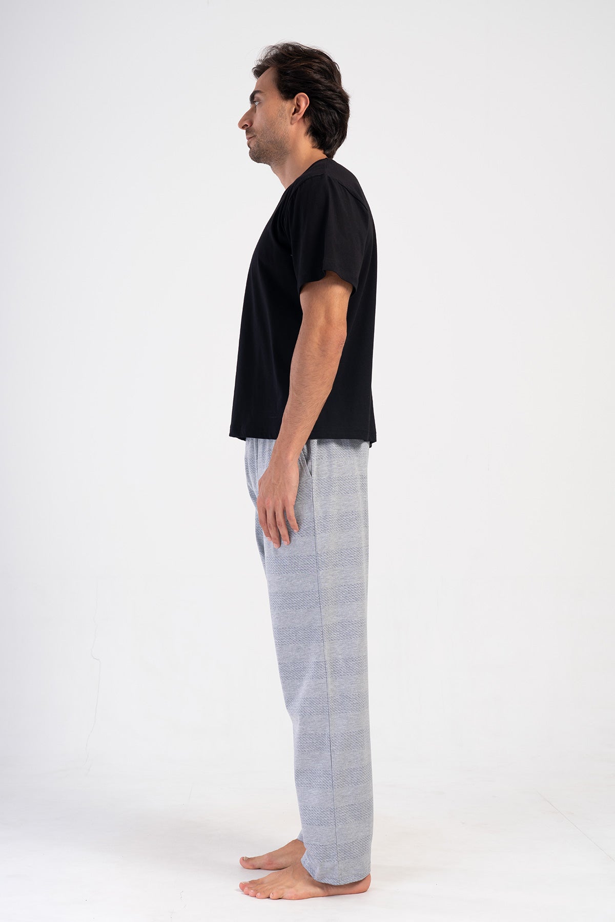 CEPLI ERKEK P.SUPREM TEK ALT PIJAMA - GRAY MELANGE