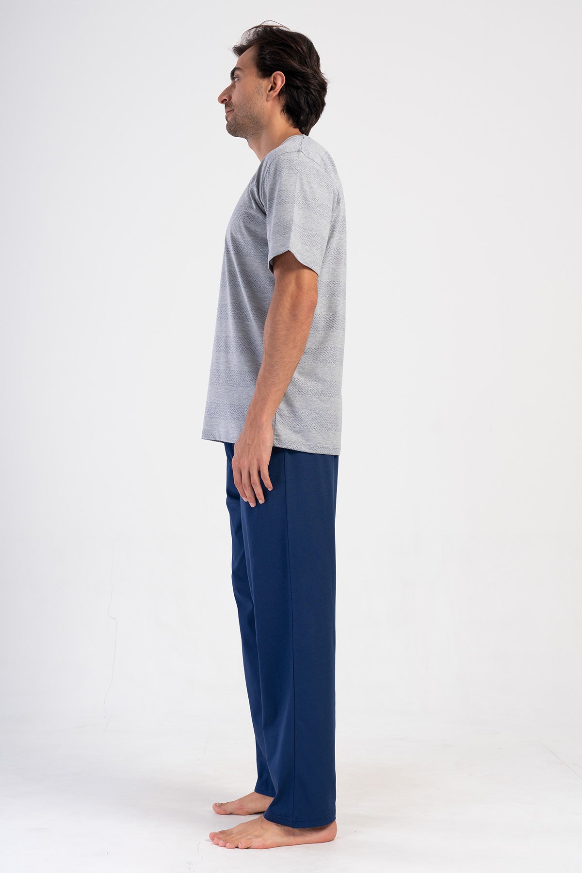 CEPLI ERKEK P.SUPREM O YAKA KISA KOL PIJAMA TAKIM