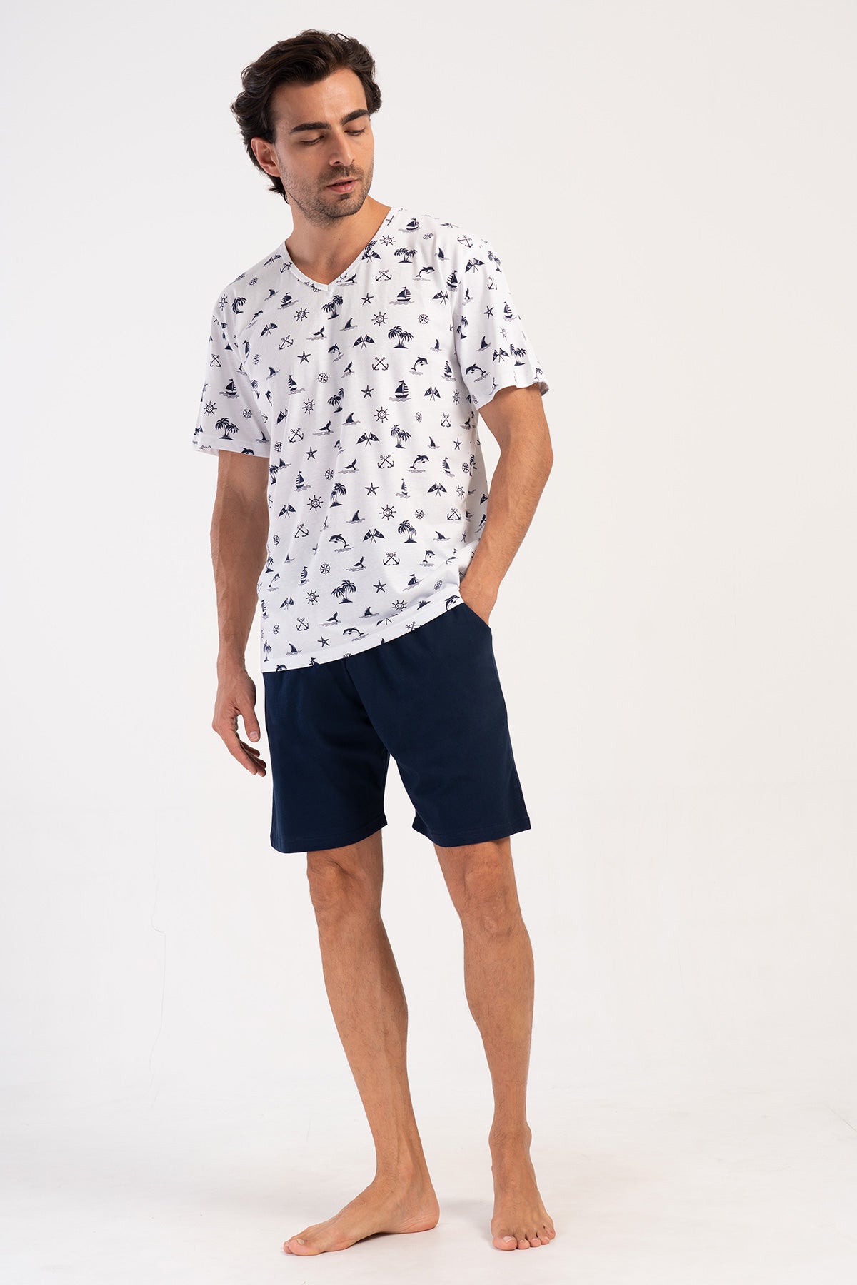 CEPLI ERKEK P.SUPREM V YAKA KISA KOL SORT TAKIM