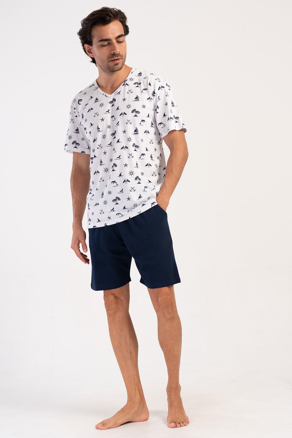 CEPLI ERKEK P.SUPREM XXL V YAKA KISA KOL SORT TAKIM